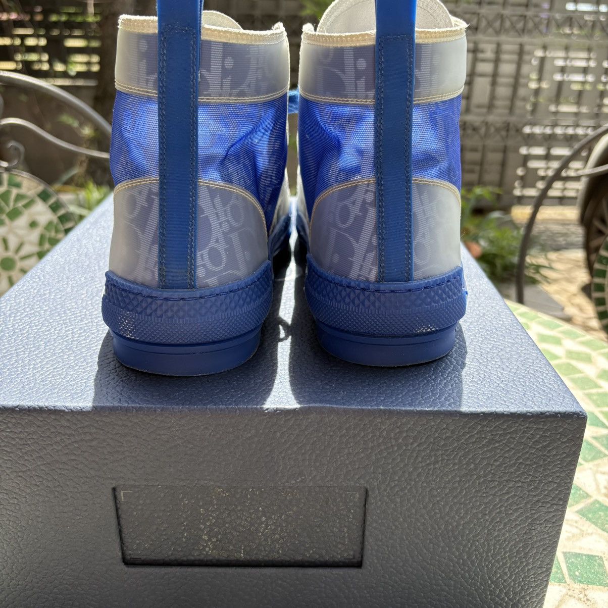 Dior Dior B23 Blue Oblique Sneaker Size US 10.5 / EU 43-44 - 4 Thumbnail