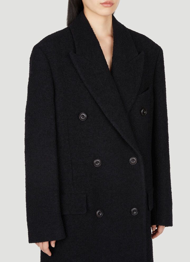 Acne Studios o1y0725 Boucle Coat in Black Size M / US 6-8 / IT 42-44 - 2 Thumbnail