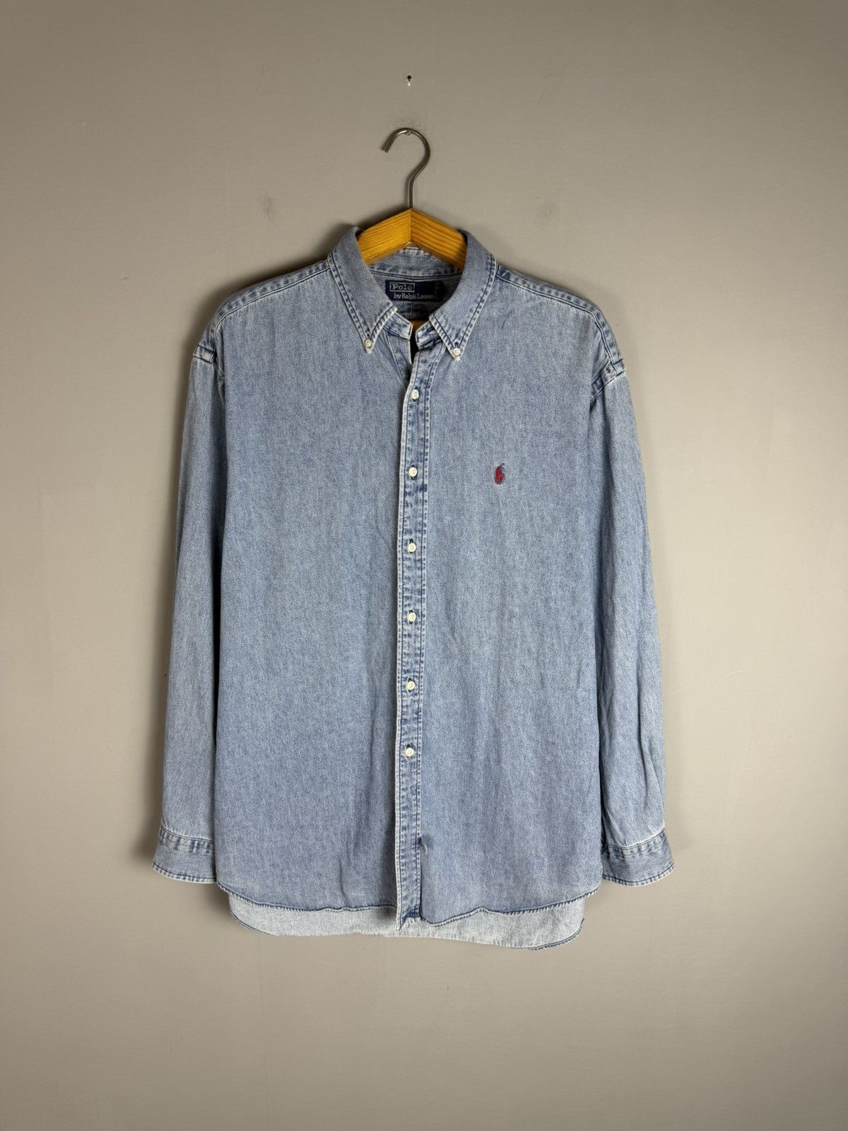Polo Ralph Lauren Vintage 90s Polo Ralph Lauren denim shirt Size US L / EU 52-54 / 3 - 1 Thumbnail