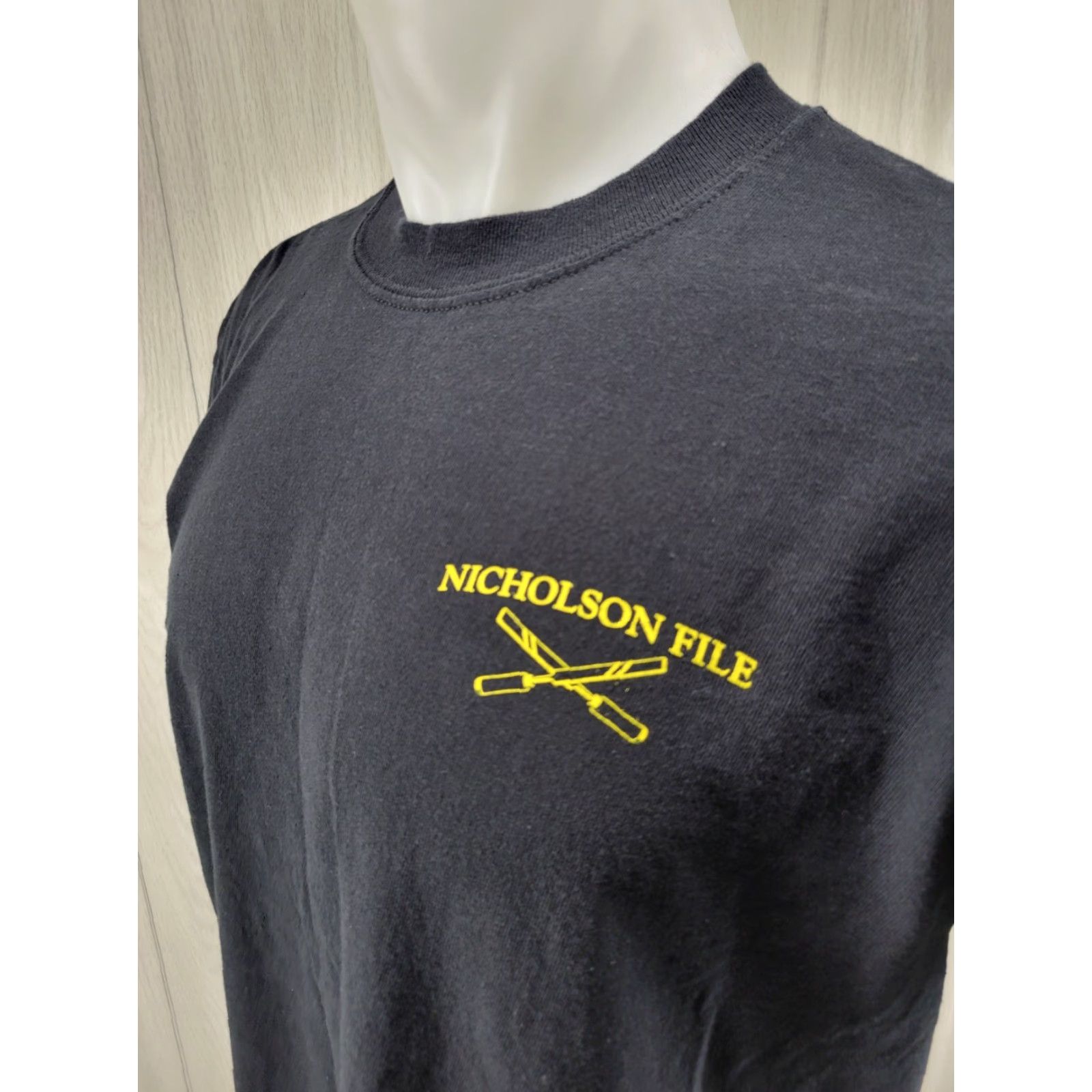 Jerzees Nicholson File Black Shirt Men's Size Large #1 Shirt Size US L / EU 52-54 / 3 - 4 Thumbnail