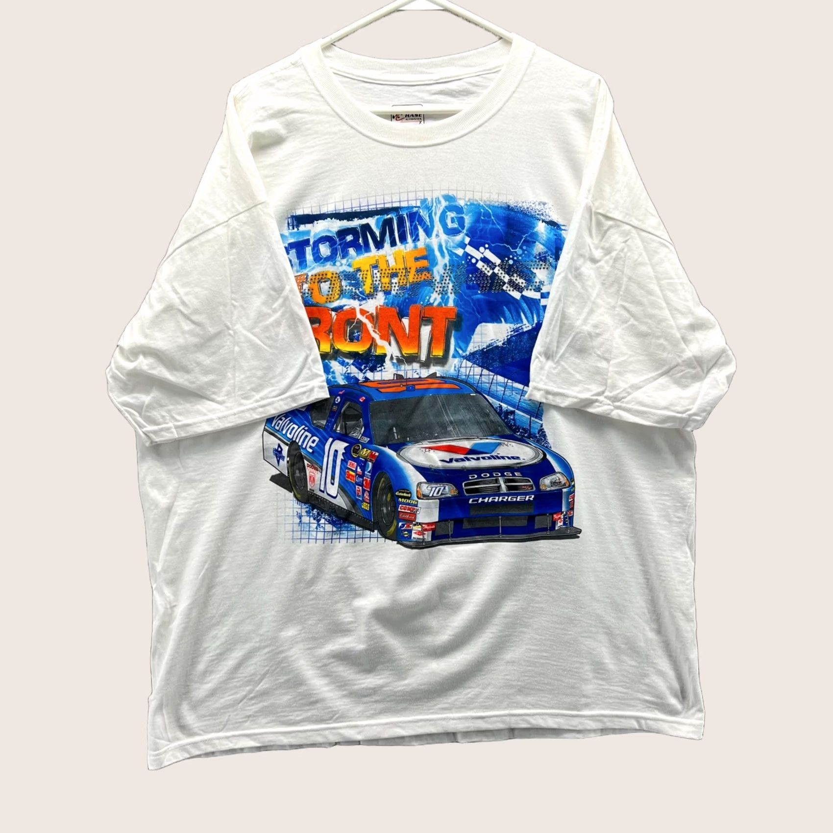 Chase Authentics VINTAGE Chase Authentics NASCAR Patrick Carpentier Shirt Mens 2XL White Cotton Logo T-Shirt Cars Crew Neck Short Sleeve All Seasons Size US XXL / EU 58 / 5 - 1 Thumbnail