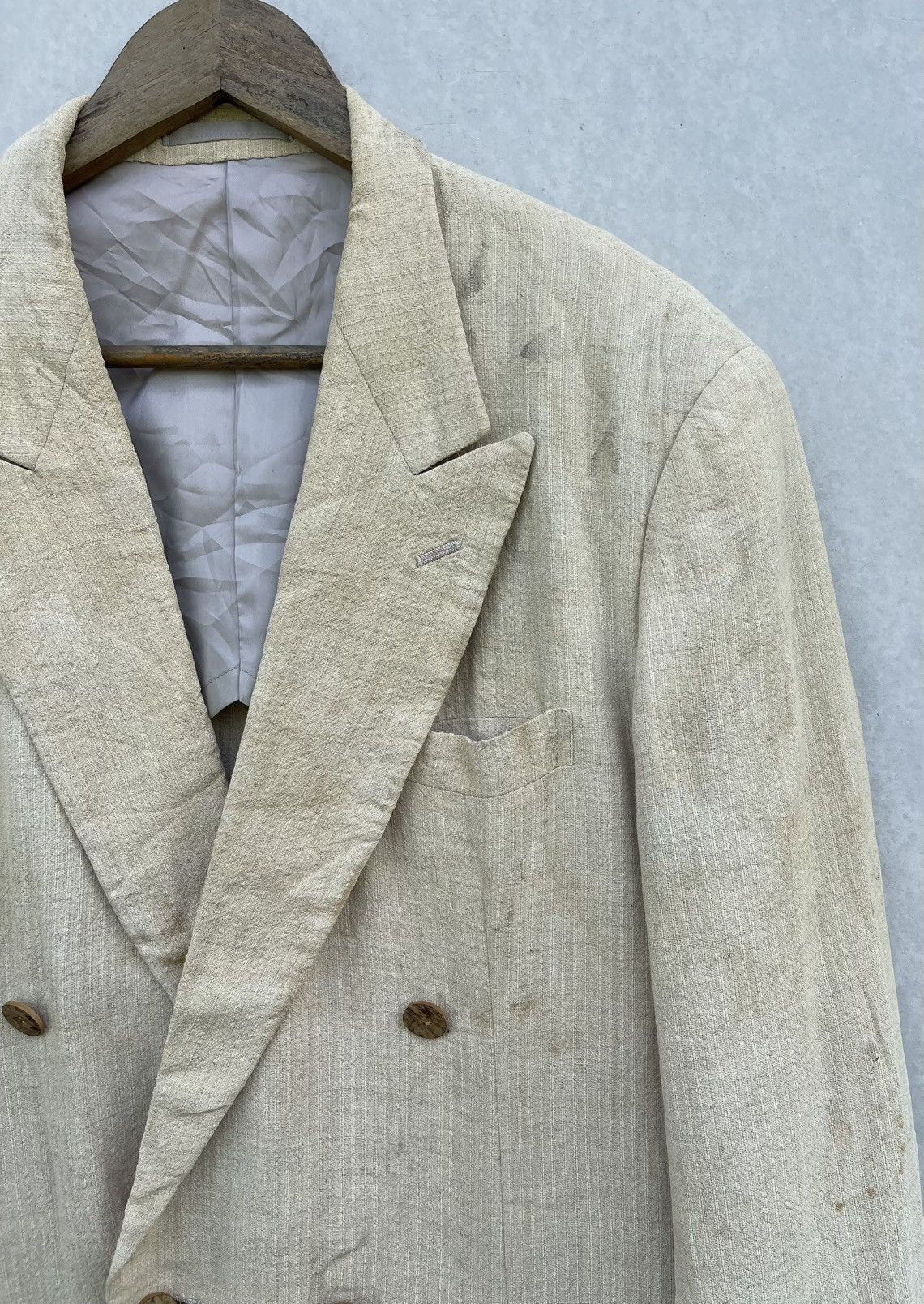 Issey Miyake × Tete Homme × Vintage 🔥Vintage Tete Homme by Katoh Kazutaka Double Breasted Blazer Size US S / EU 44-46 / 1 - 7 Thumbnail