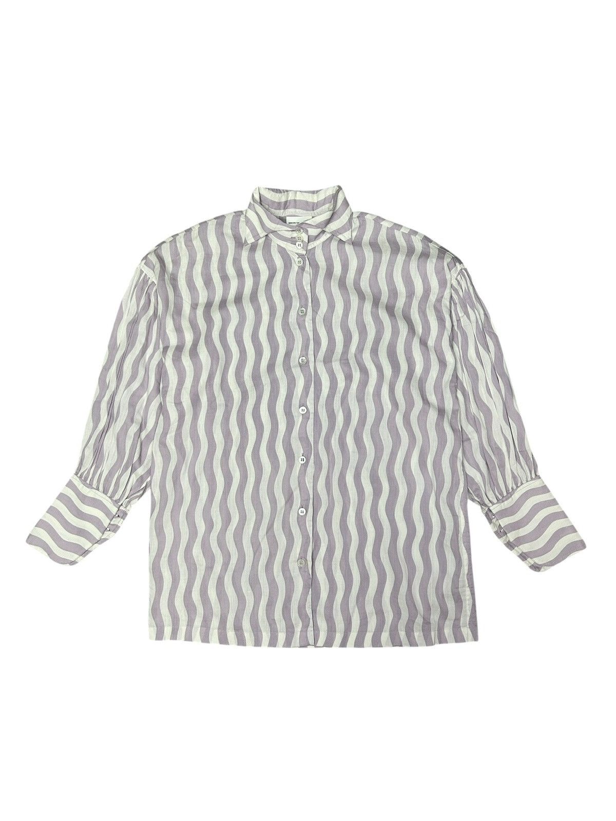 Dries Van Noten 00s Patterned Button Up Shirt Size XS / US 0-2 / IT 36-38 - 1 Thumbnail