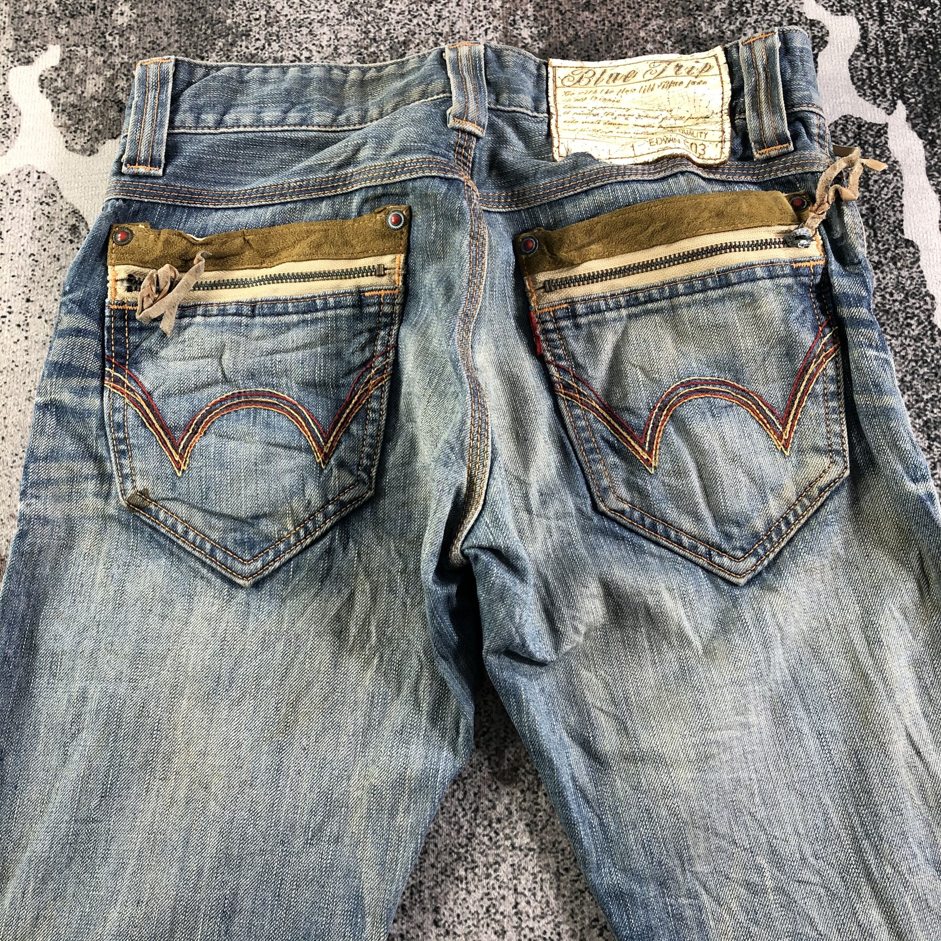 Edwin Vintage Edwin Blue Trip Jeans Flare Denim KJ2478 Size US 28 / EU 44 - 4 Thumbnail