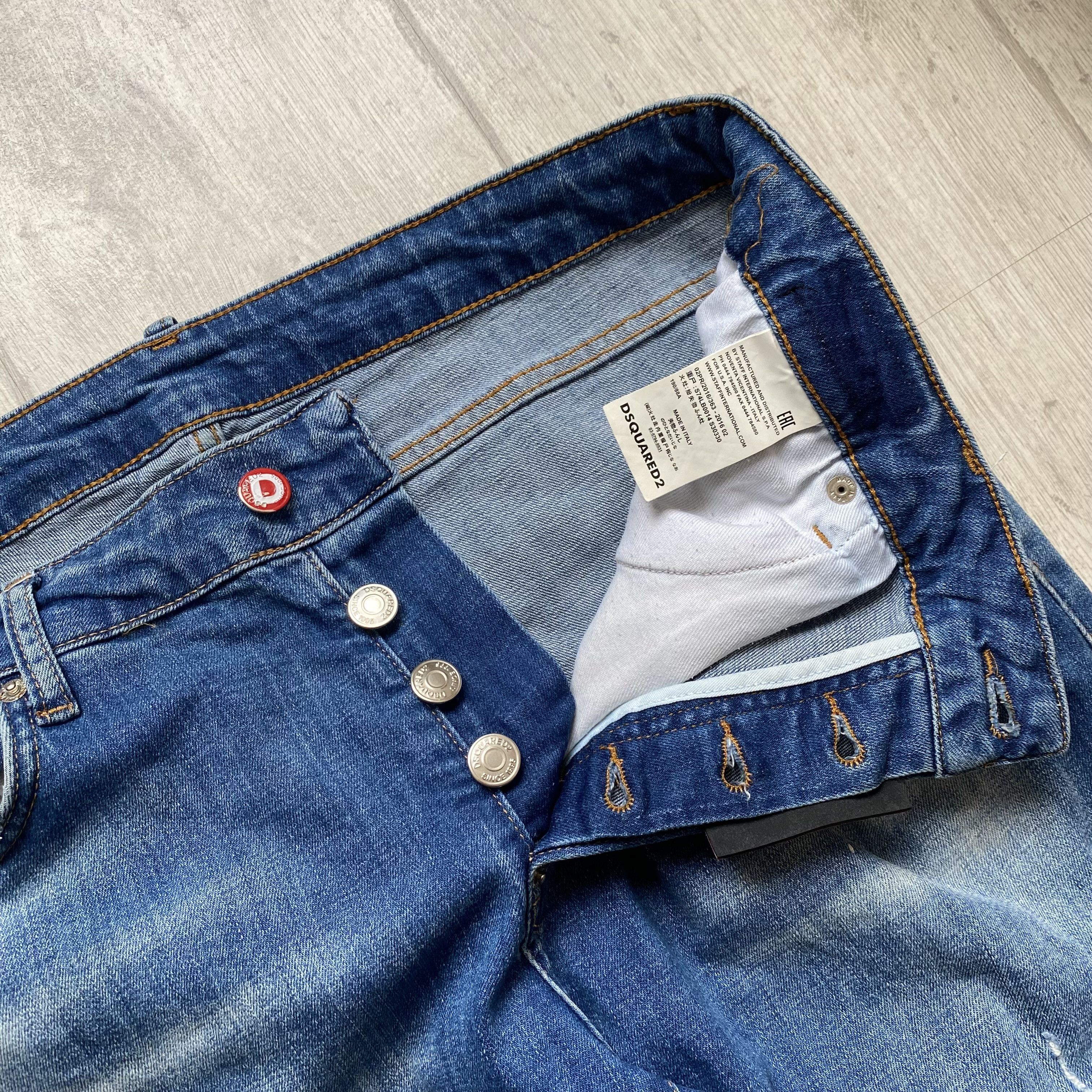 Dsquared2 👖 Dsquared2 Jeans Distressed Paint Slim Fit pants denim Size US 34 / EU 50 - 7 Thumbnail