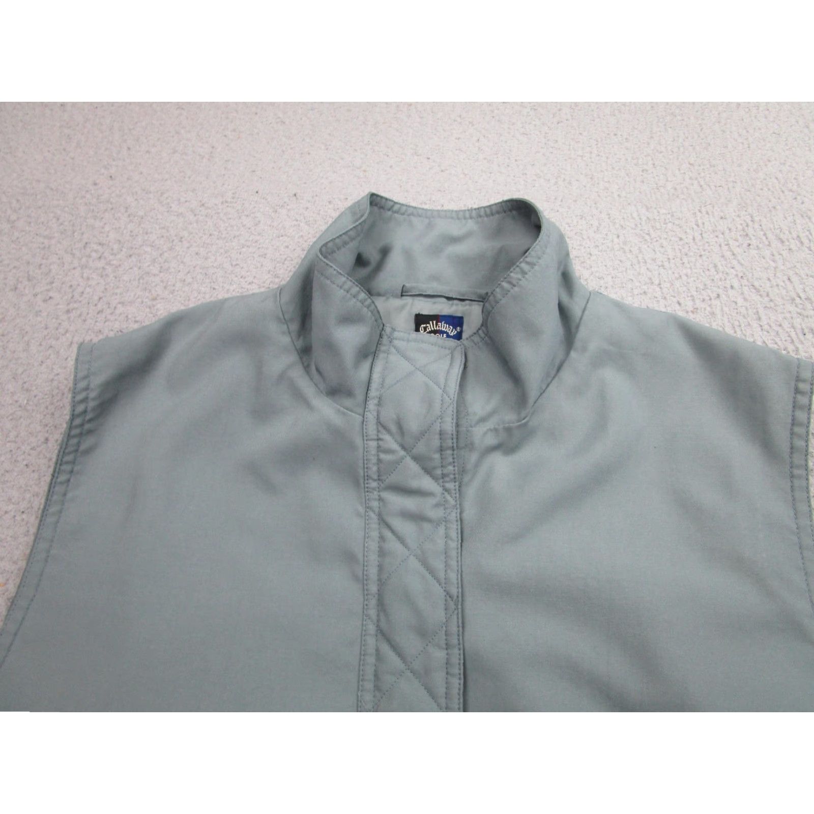 Callaway Callaway Golf Vest Womens XL Gray Peached Microfiber Nordstrom Full Zip Pockets Size XL / US 12-14 / IT 48-50 - 2 Thumbnail