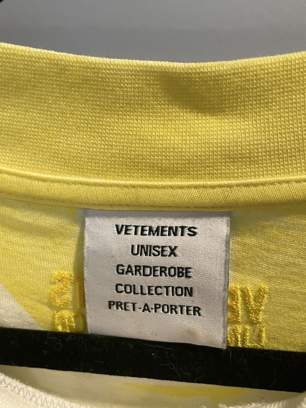 Vetements VETEMENTS👾 Yellow Game Changing Tee Shirt *RARE* Size US M / EU 48-50 / 2 - 5 Thumbnail