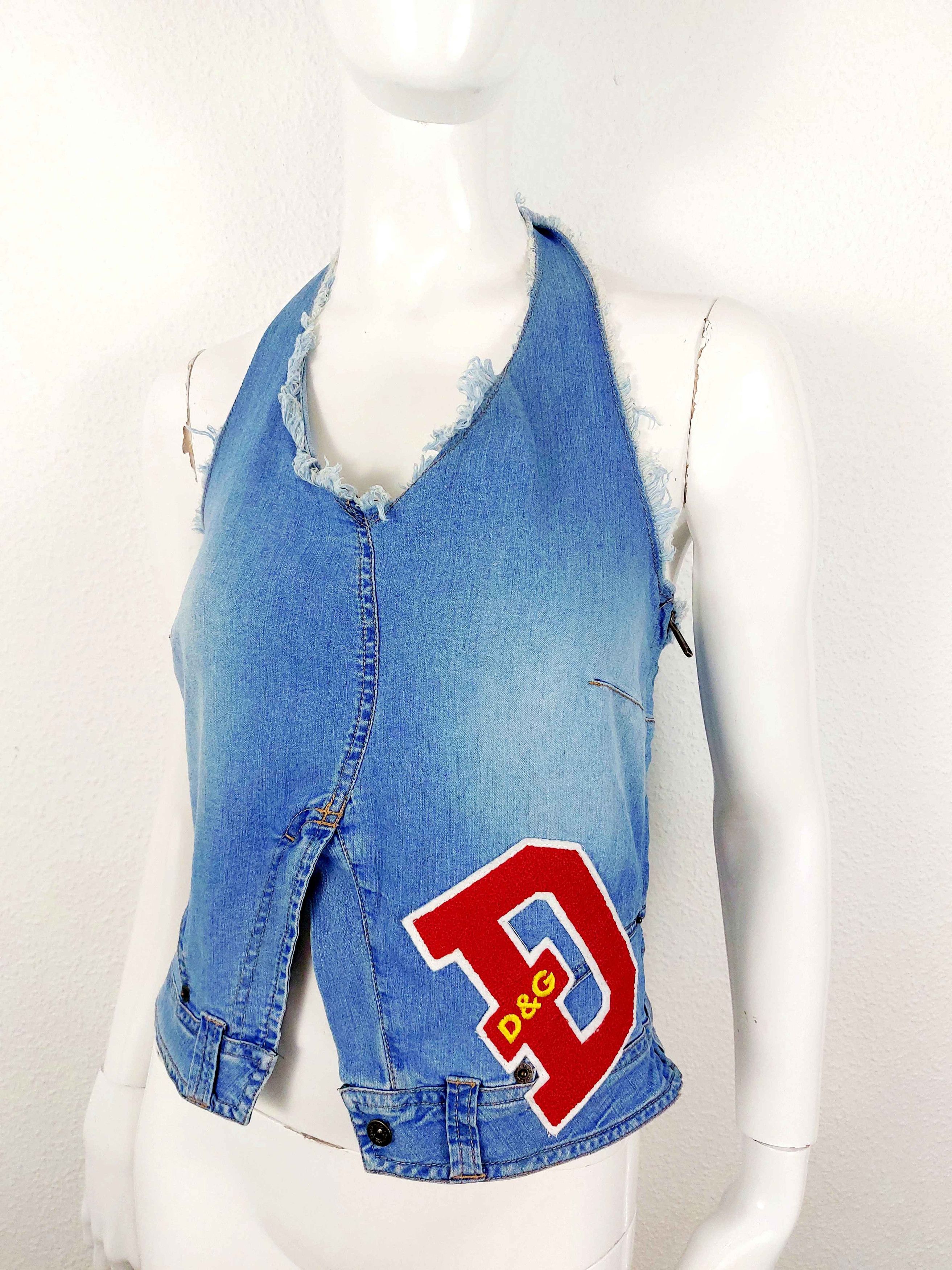 Dolce & Gabbana Dolce Gabbana D&G Patch Patches Cheerleader Bustier Top Size M / US 6-8 / IT 42-44 - 4 Thumbnail