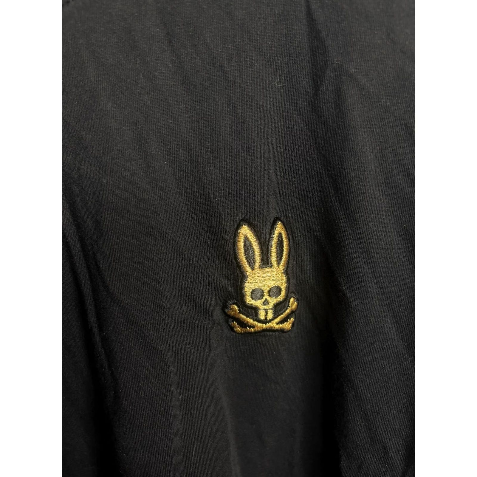 Psycho Bunny Psycho Bunny Shirt Mens 3XL Black Pima Cotton Embroidered Skull Logo Tee Size US XXL / EU 58 / 5 - 2 Thumbnail
