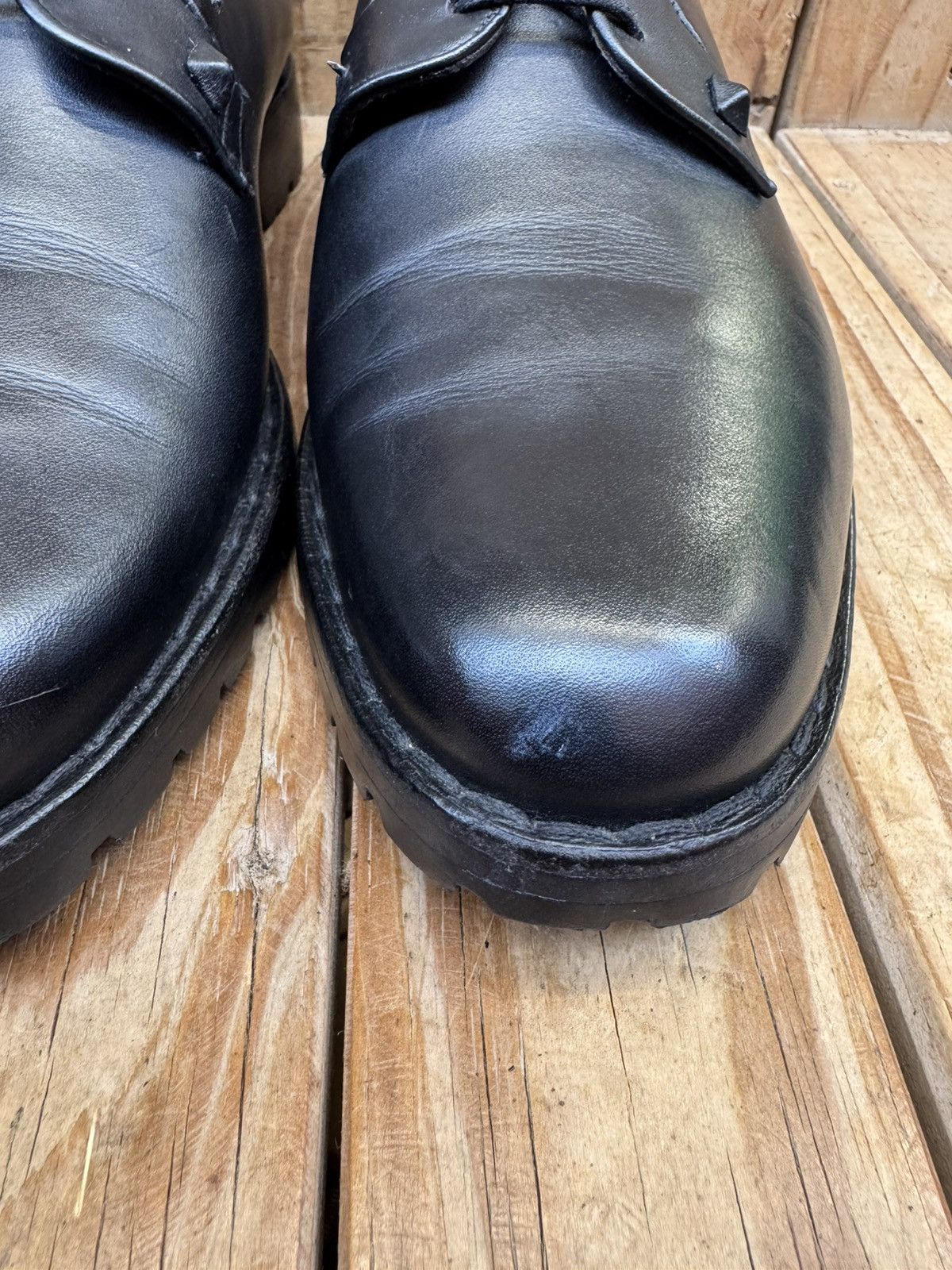 Valentino valentino garavani black leather derby dress Shoes EUR 43 Size US 10 / EU 43 - 6 Thumbnail