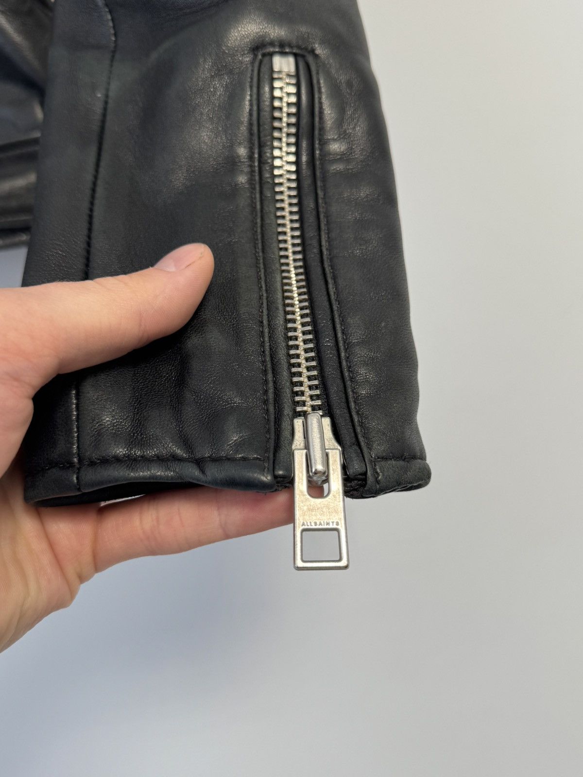 Allsaints ALLSAINTS Balfern Biker Jacket Black Motorcycle Short US 4 Size S / US 4 / IT 40 - 8 Thumbnail