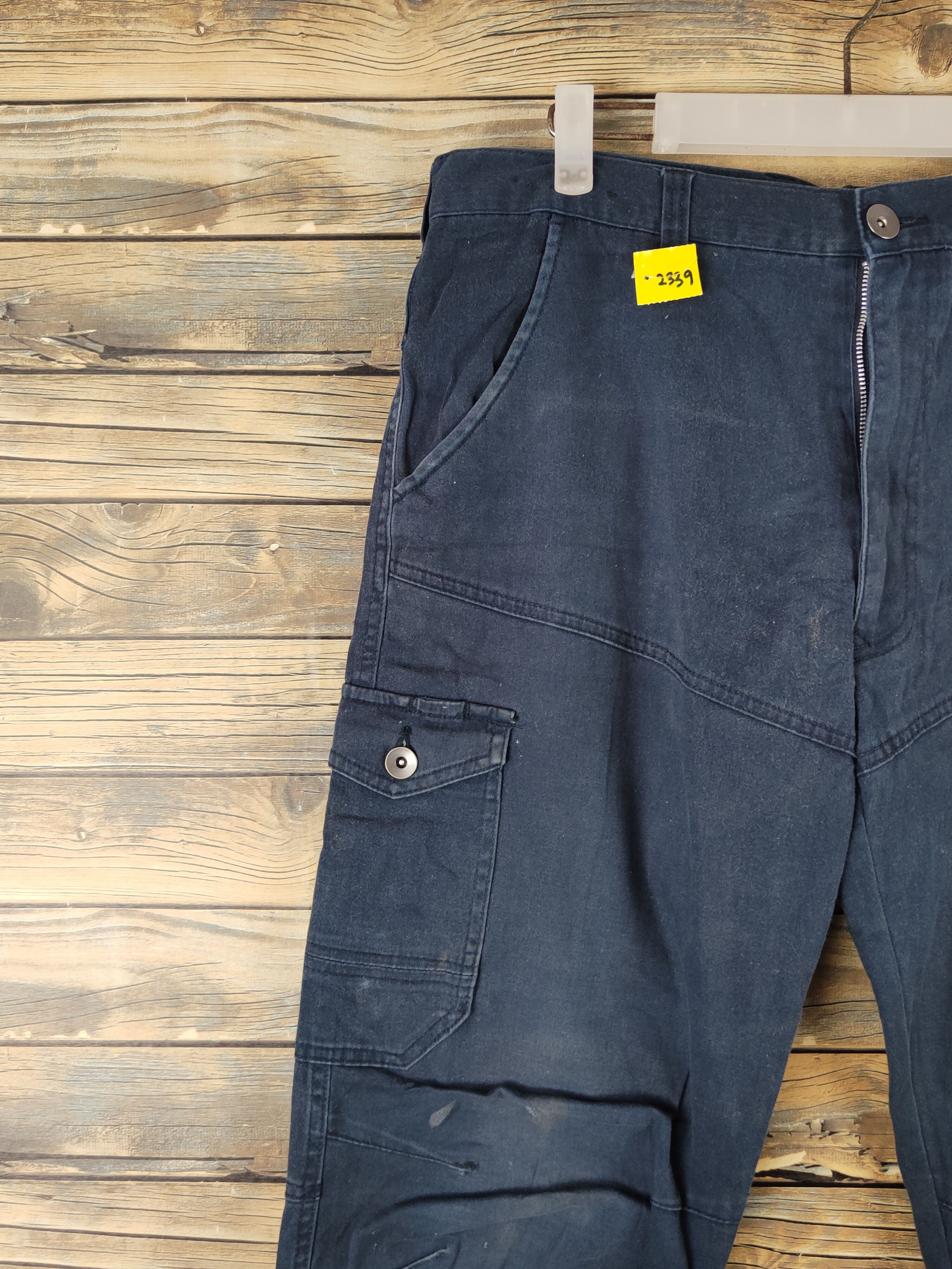 Japanese Brand DL Japanese Brand Navy Multipocket Joggers #2339 Size US 34 / EU 50 - 3 Thumbnail