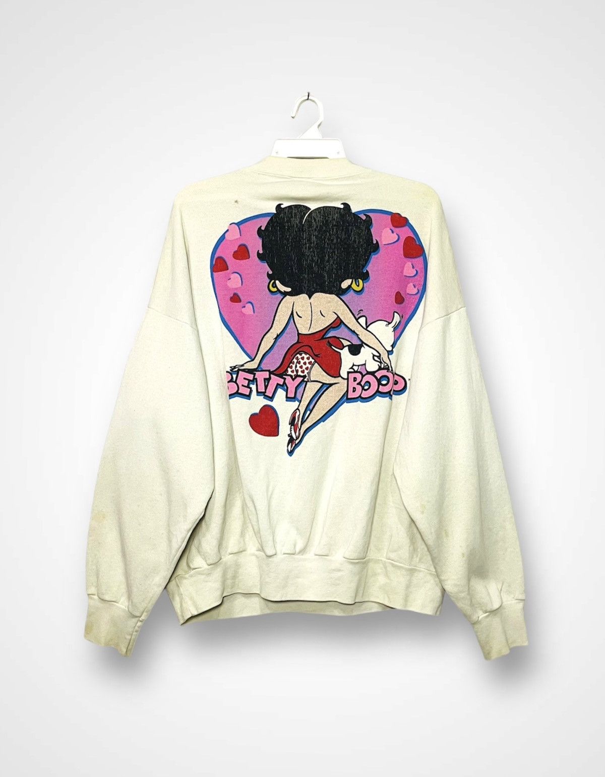 Anime × Changes × Vintage Vintage 80s Betty Boop Mirror Print Sweatshirt (08) Size US XL / EU 56 / 4 - 2 Thumbnail