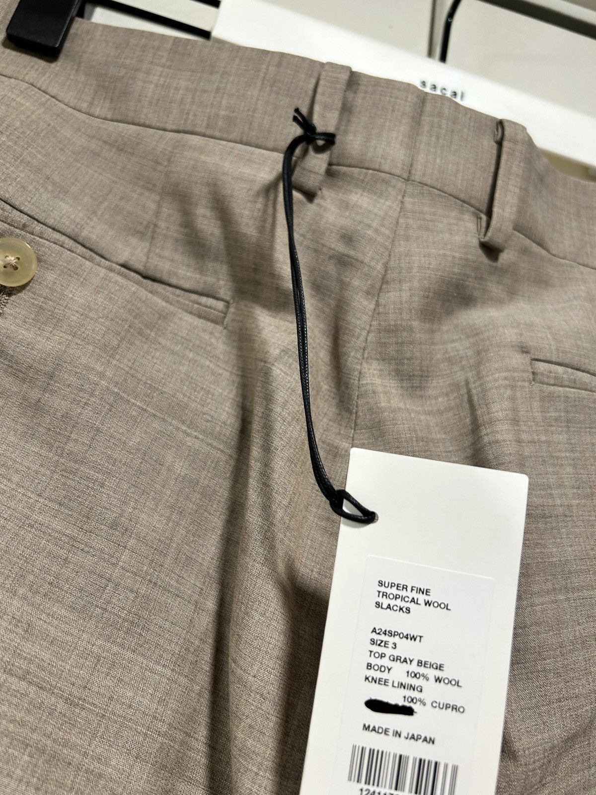 Auralee Auralee super fine tropical wool grey beige slacks Size US 32 / EU 48 - 5 Thumbnail