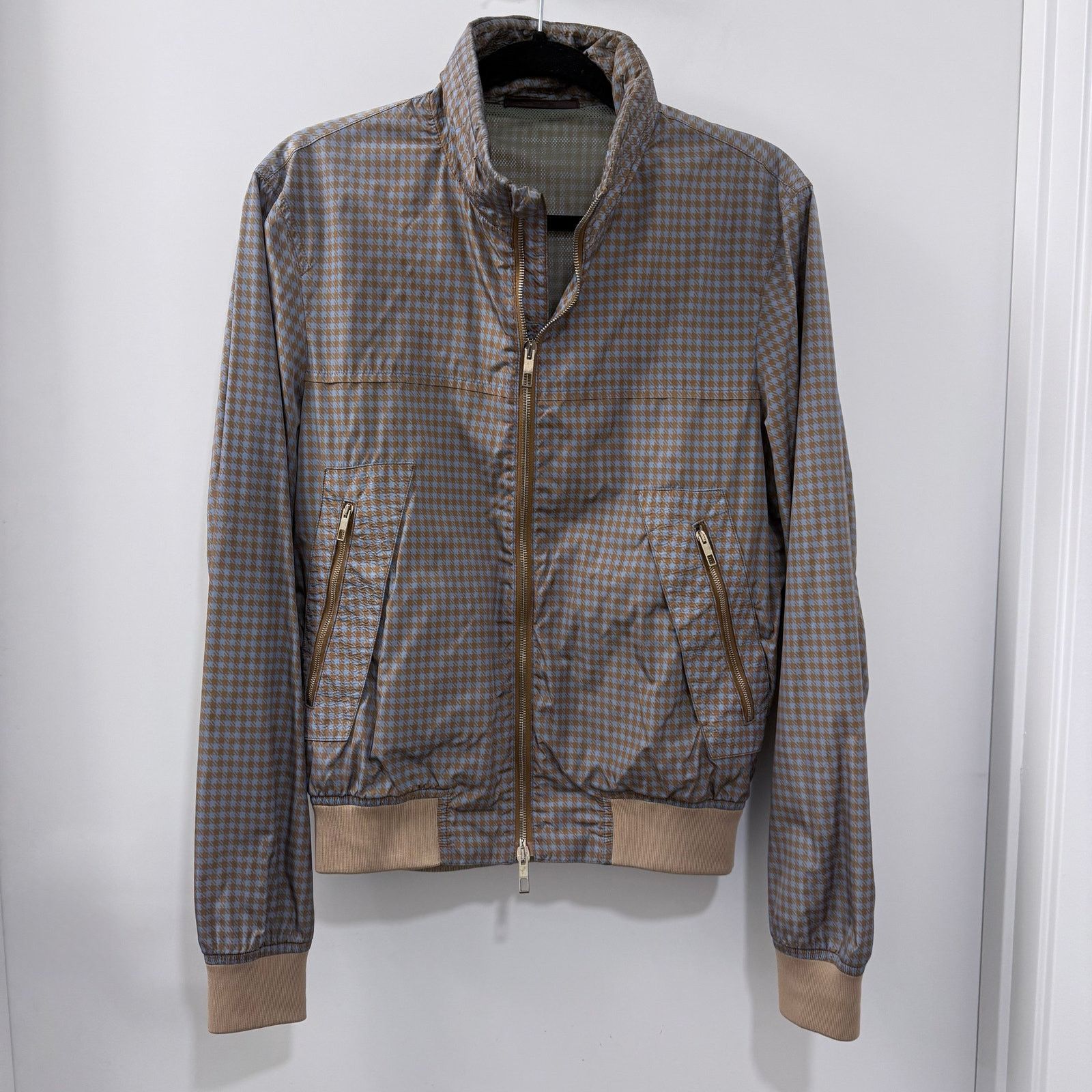 Valentino Valentino Garavani Nylon Italian Jacket Brown/Blue IT 46 Size US S / EU 44-46 / 1 - 2 Thumbnail