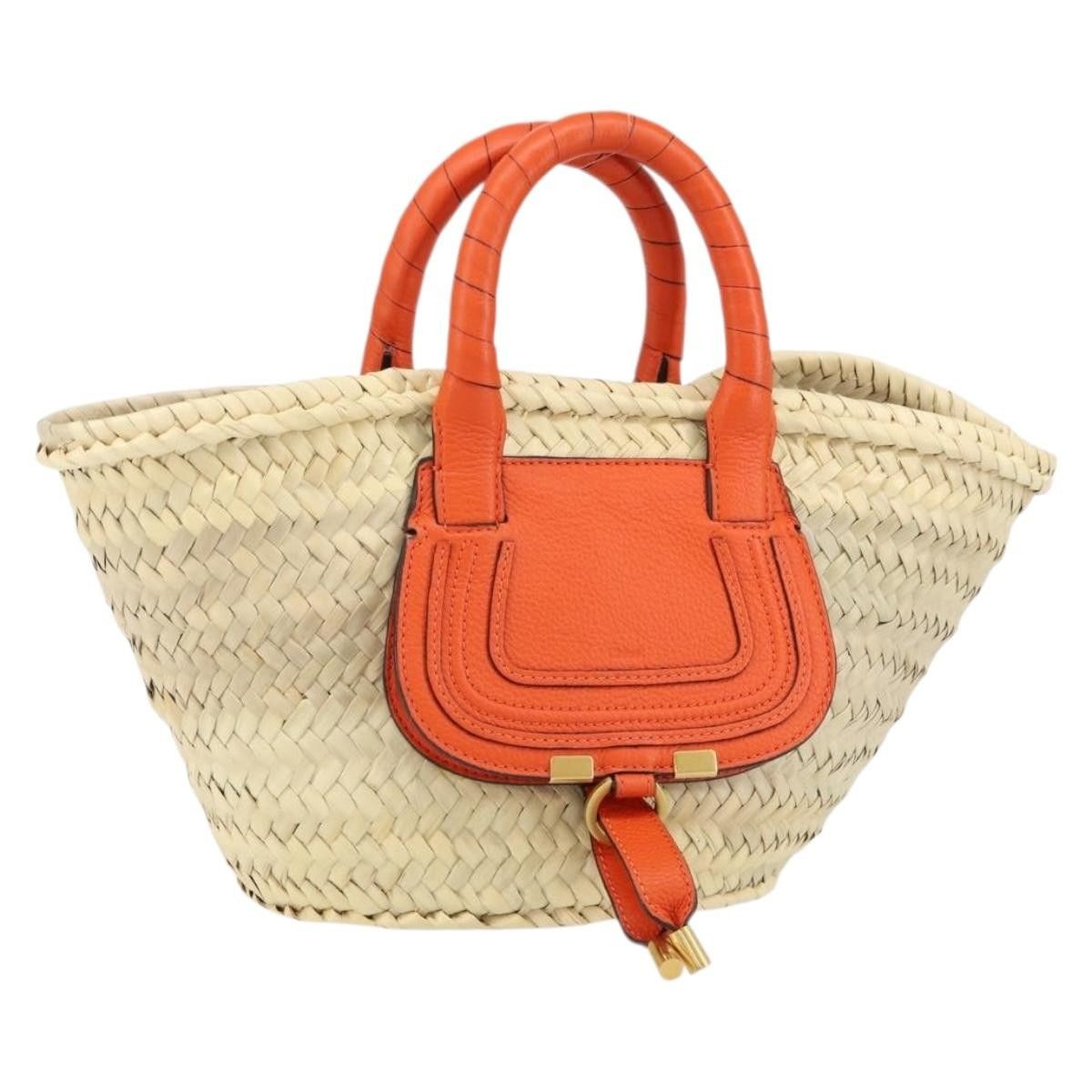 Chloe Chloe Marcie Basket Bag Raffia and Leather Size ONE SIZE - 1 Thumbnail