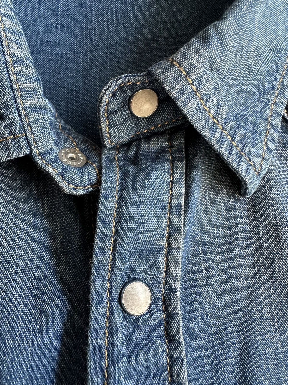 Hysteric Glamour 2000's Lounge Lizard stonewashed denim shirt Size US M / EU 48-50 / 2 - 18 Thumbnail