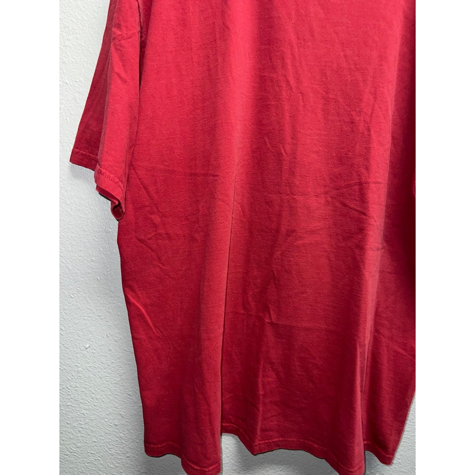 Gildan Y2K Gildan Ultra Cotton Red Blank Short Sleeve Shirt 2000s X Size US XL / EU 56 / 4 - 4 Thumbnail