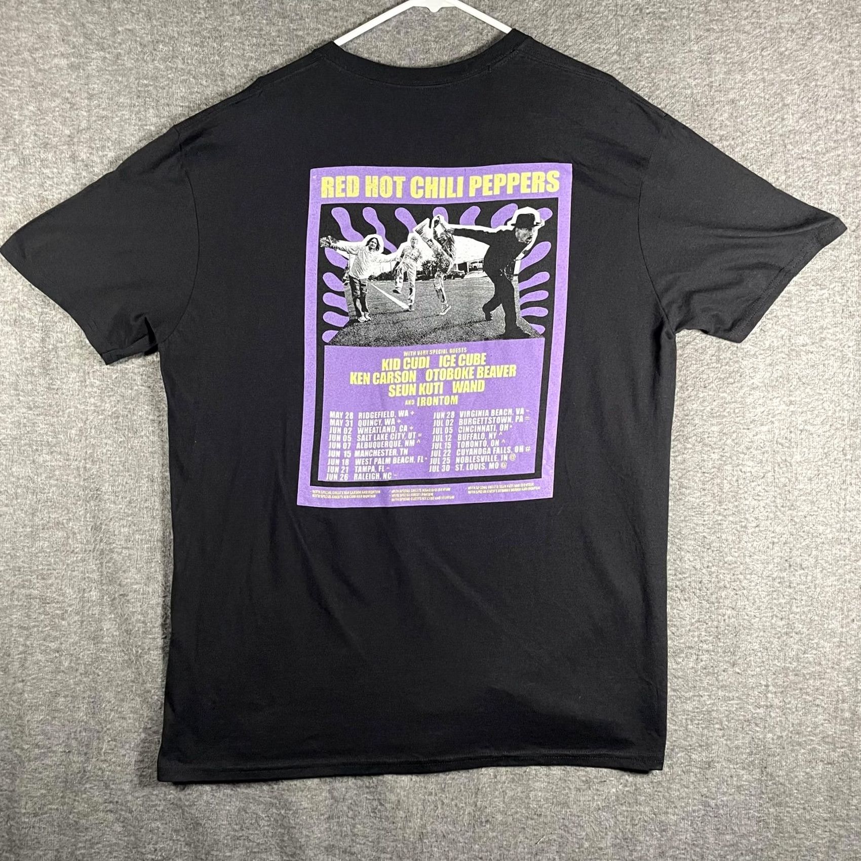 Vintage Red Hot Chili Peppers Shirt Mens 2XL Black 2024 World Tour Band Tee Rock Size US XXL / EU 58 / 5 - 2 Thumbnail