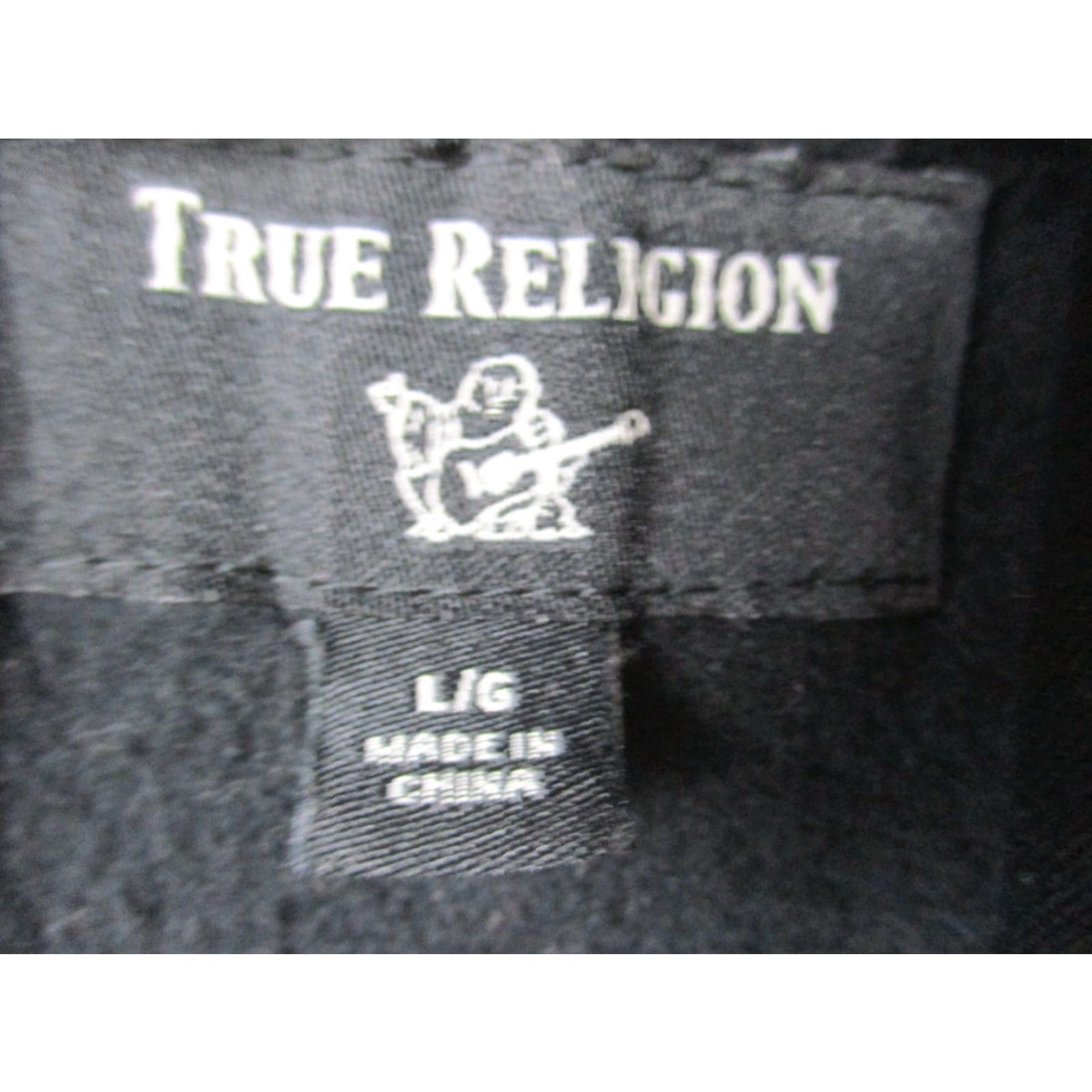 True Religion True Religion Hoodie Mens Size Large Black Logo Zip Full Zip Hooded Pockets Crew Neck Sweatshirt Jacket Size US L / EU 52-54 / 3 - 5 Thumbnail
