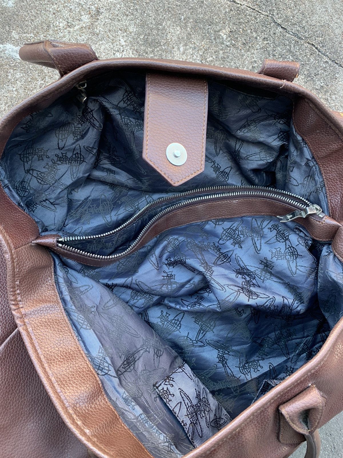 Vivienne Westwood Vivienne Westwood Brown Hobo Shoulder Bag Signature Size 30 - 13 Thumbnail