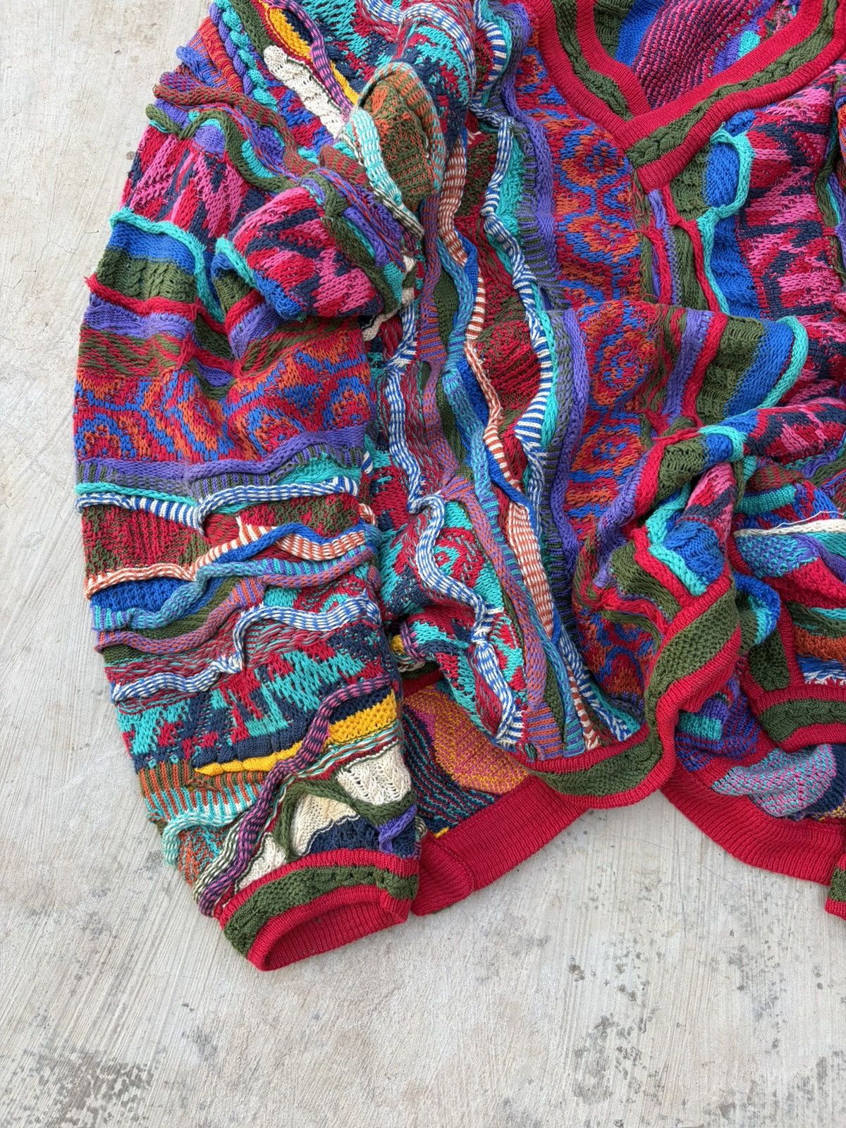 Coogi Vintage 90s Coogi 3D Knit Sweater Size US XL / EU 56 / 4 - 3 Thumbnail