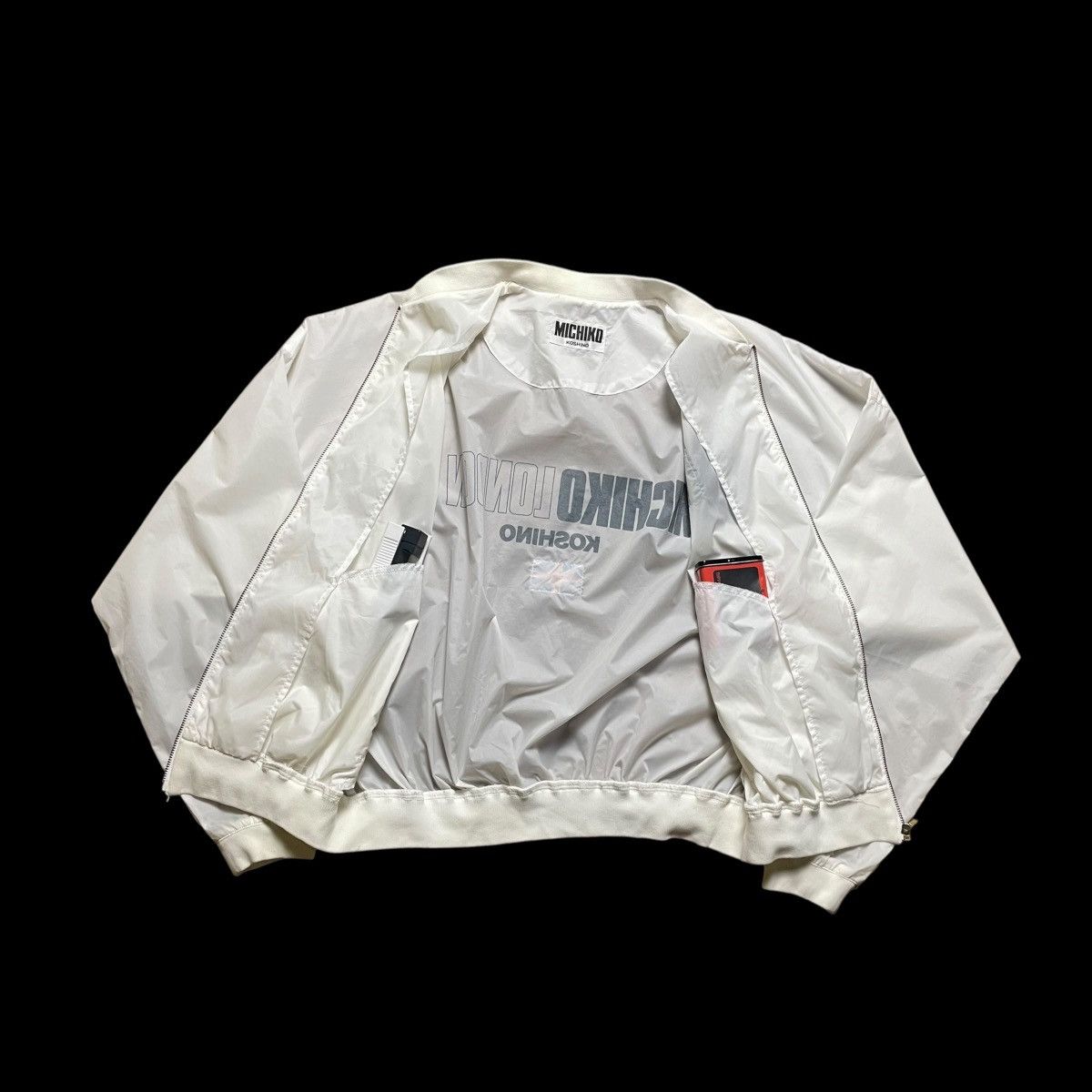 Michiko Koshino × Michiko Koshino London × Vintage 🇯🇵 VINTAGE MICHIKO KOSHINO LONDON BOMBER JACKET Size US XL / EU 56 / 4 - 3 Thumbnail