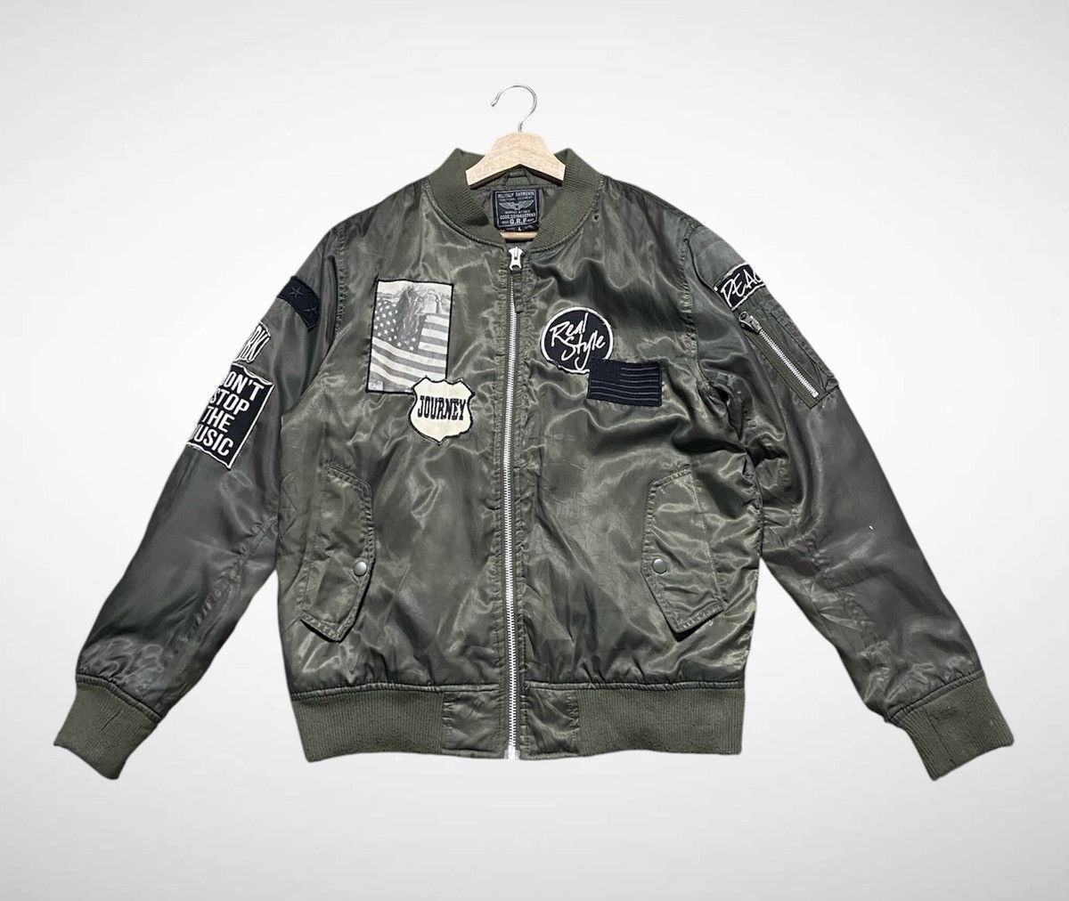 Alpha Industries G.R.F Military Garment Bomber Jacket Size US L / EU 52-54 / 3 - 3 Thumbnail