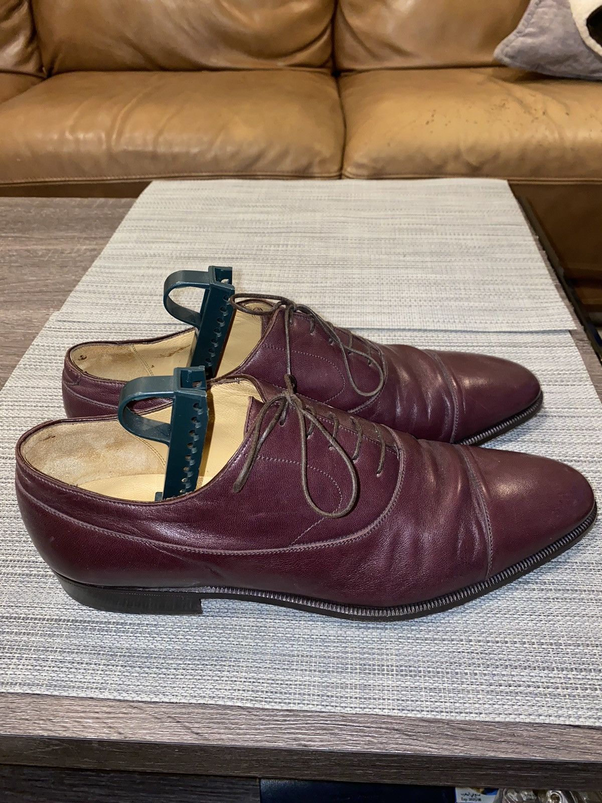 Brioni Brioni Wine Dress Shoes Size US 9.5 / EU 42-43 - 2 Thumbnail