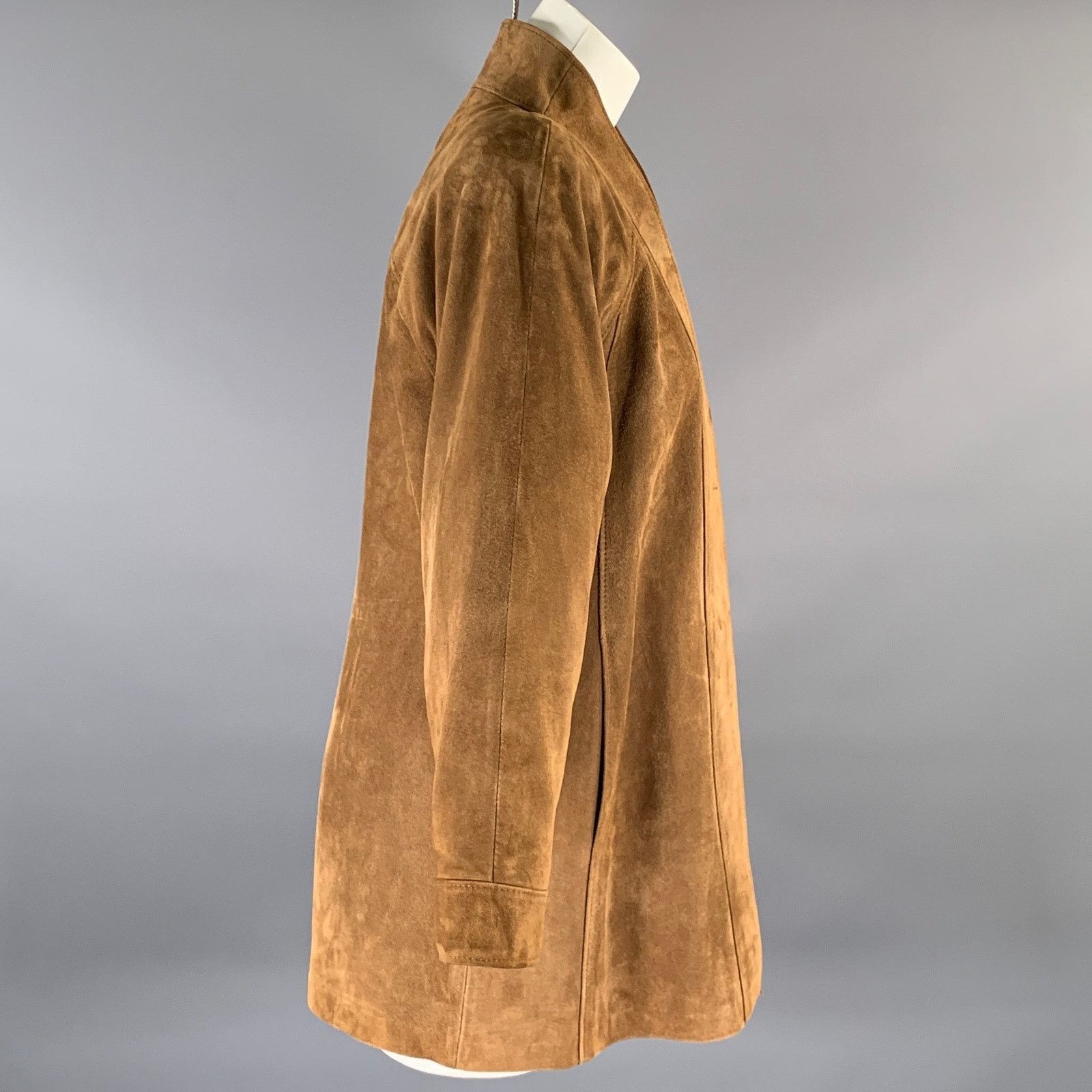 Other RITTMASTER Size XS Brown Suede Open Front Jacket Size XS / US 0-2 / IT 36-38 - 2 Thumbnail
