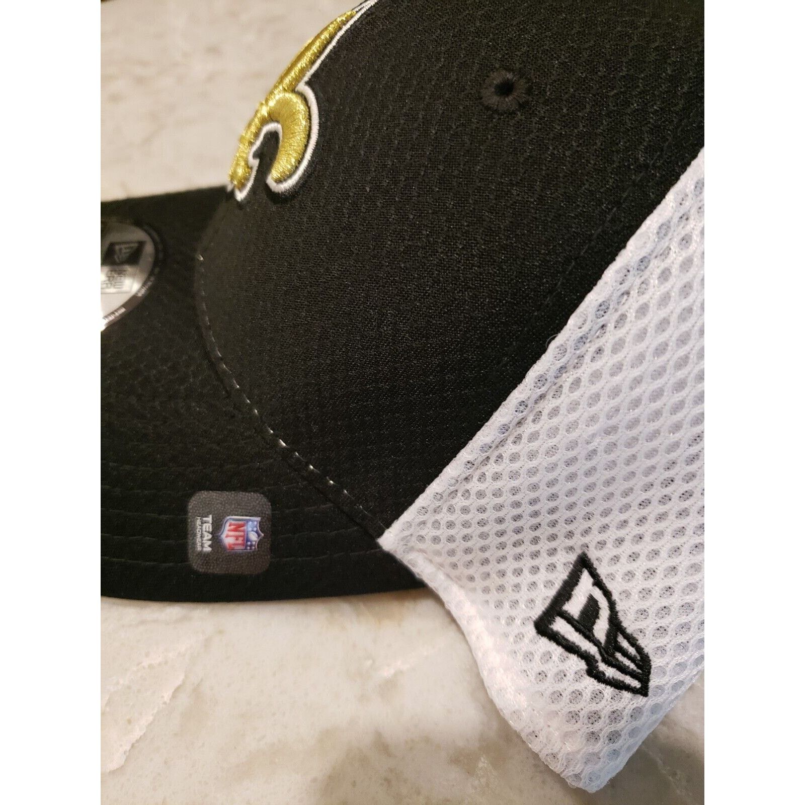 New Era New Orleans Saints Hat Cap Fitted Black M/L 39Thirty New Era Size ONE SIZE - 4 Thumbnail