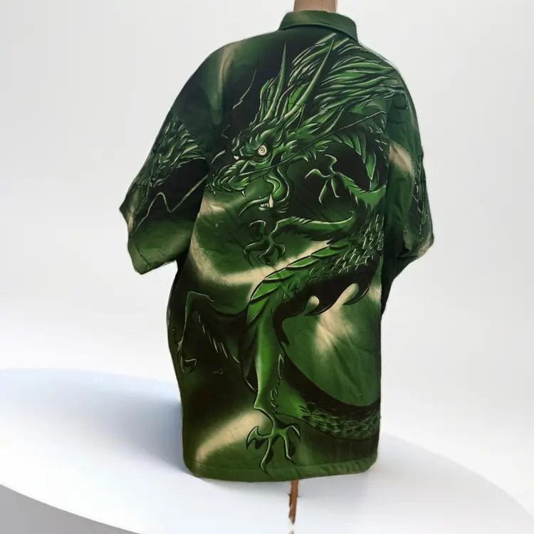 Balenciaga Balenciaga Sz 44 Balenciaga 19SS Dragon Print Shirt-2506 Size US S / EU 44-46 / 1 - 2 Thumbnail