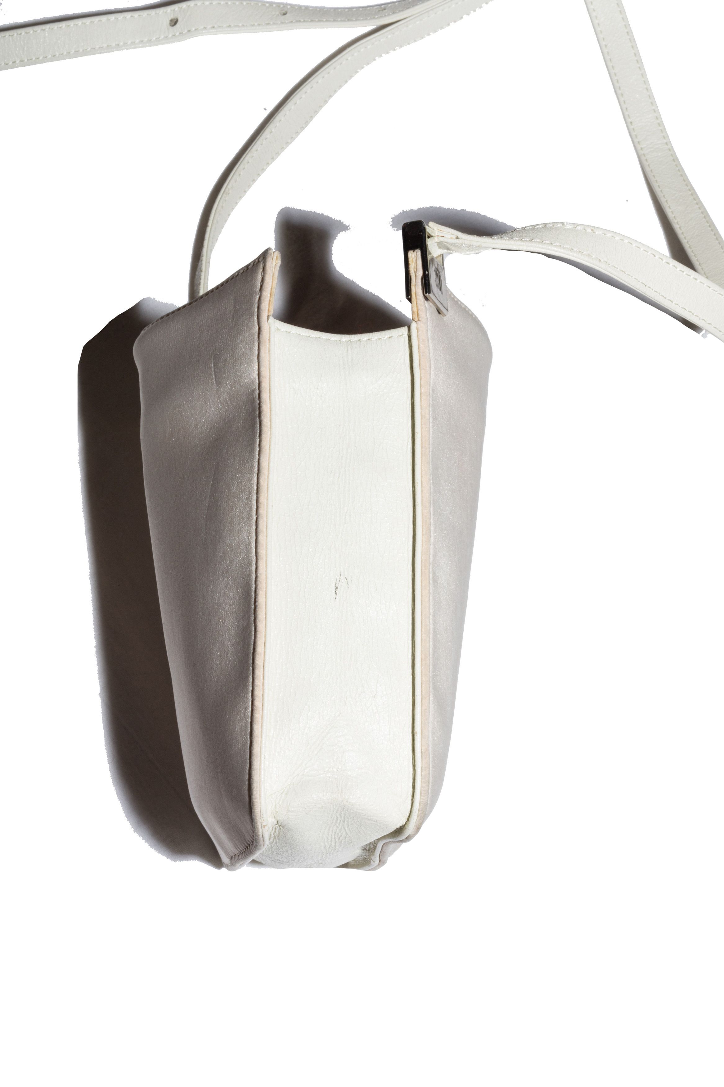 Issey Miyake LEATHER AND LAYERED POLYESTER TOP SHELL SHOULDER BAG Size ONE SIZE - 6 Thumbnail