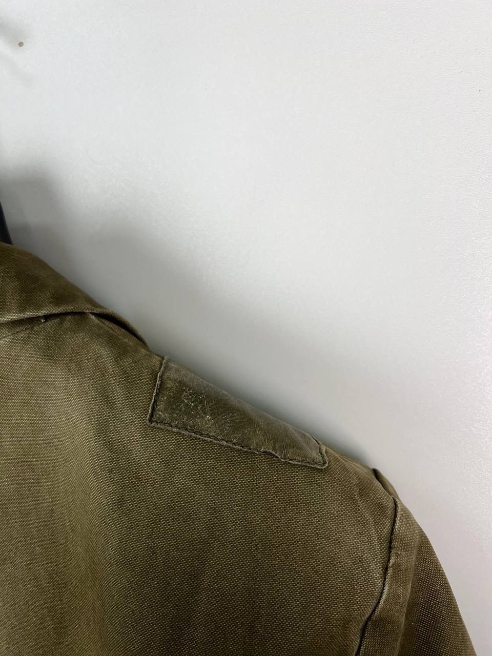 Diesel Diesel SK-Y78 khaki cotton leather trim blazer jacket Size US M / EU 48-50 / 2 - 14 Thumbnail