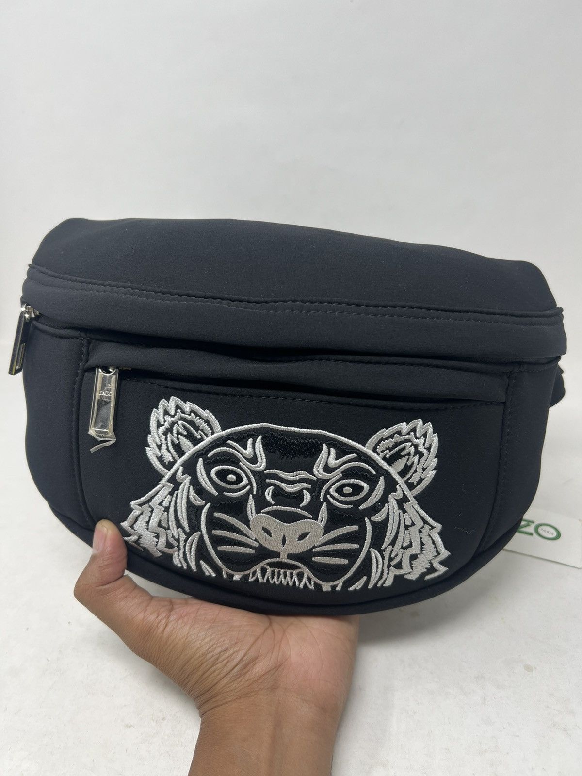 Kenzo Kenzo Paris Black Neoprene Sukajan Belt Bag Size ONE SIZE - 6 Thumbnail