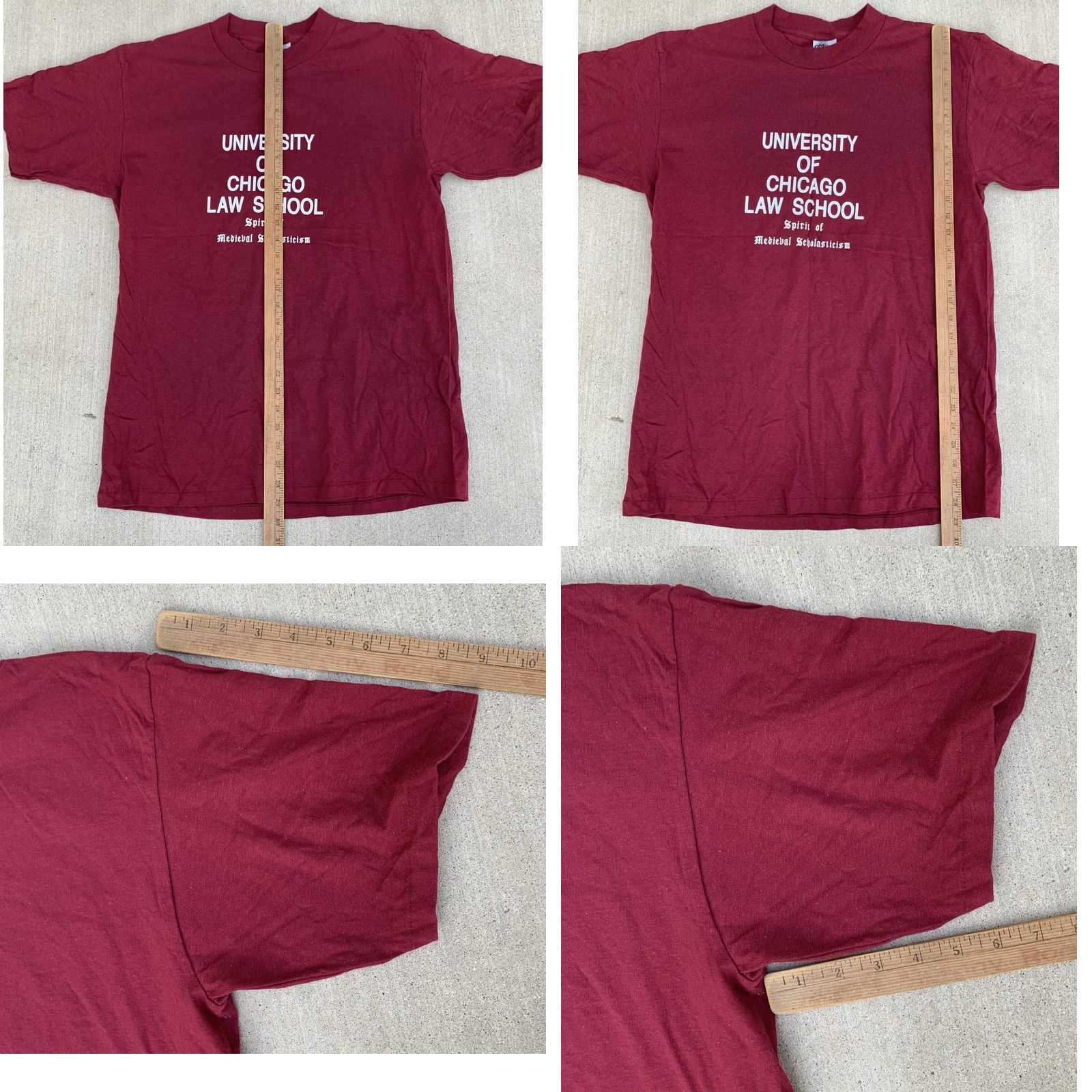Vintage VINTAGE Oneita University Chicago Law School T Shirt Men L Red 90s Graphic Print US Vintage Shirts Mens Size US L / EU 52-54 / 3 - 11 Thumbnail