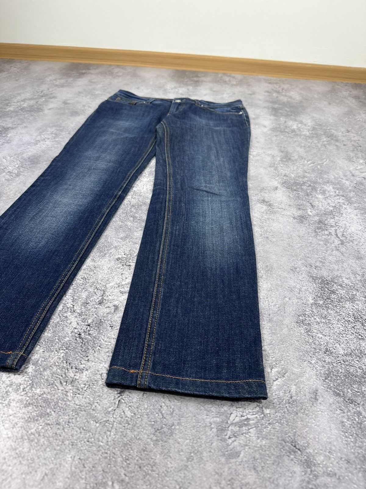 Dolce & Gabbana Vintage Dolce & Gabbana Luxury Blue Denim Avant Garde Jeans Size 26" / US 2 / IT 38 - 11 Thumbnail