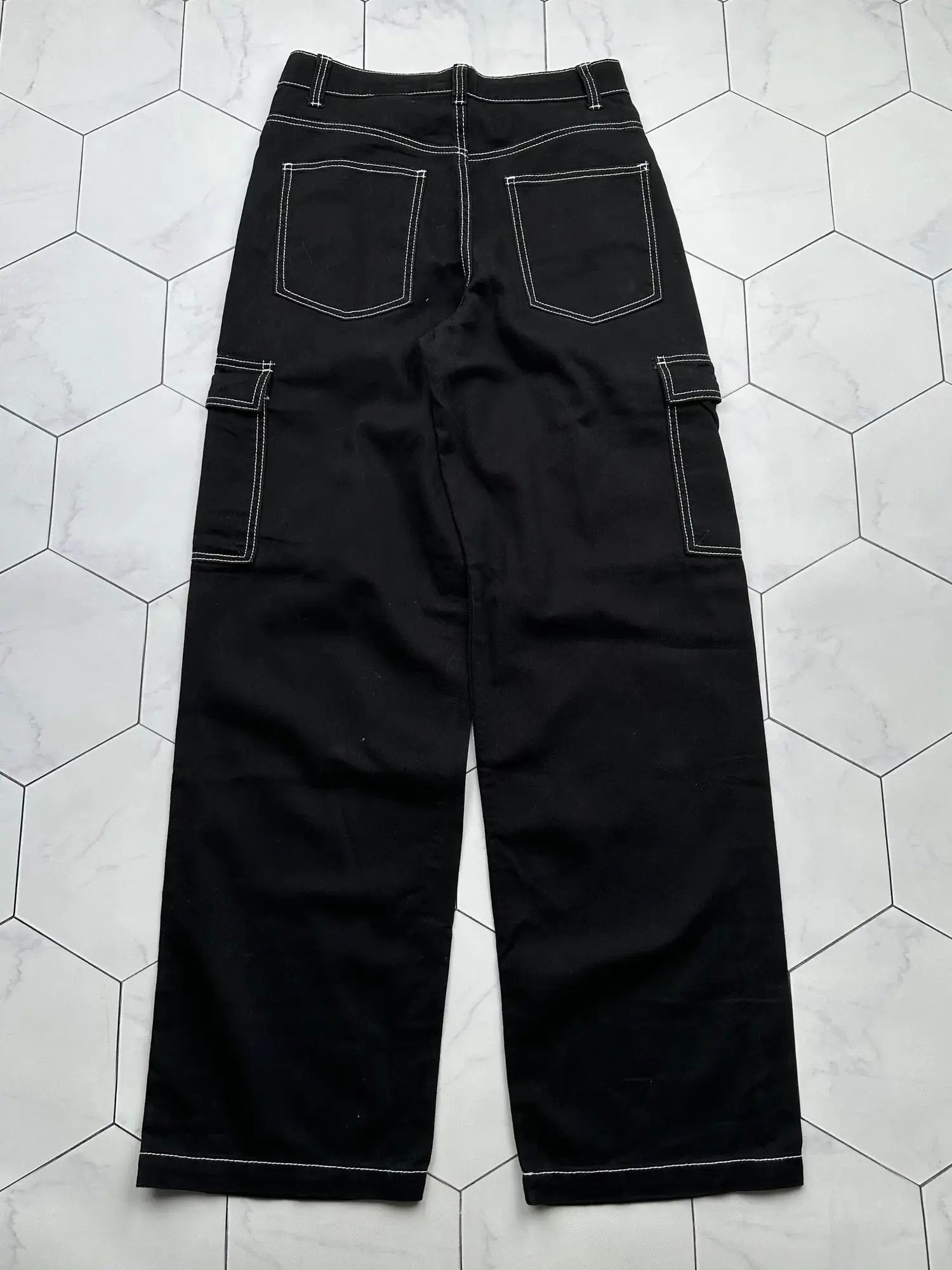 Vintage Vintage Wide Baggy Cargo Pants (B487)E2 Size 27" / US 4 / IT 40 - 4 Thumbnail