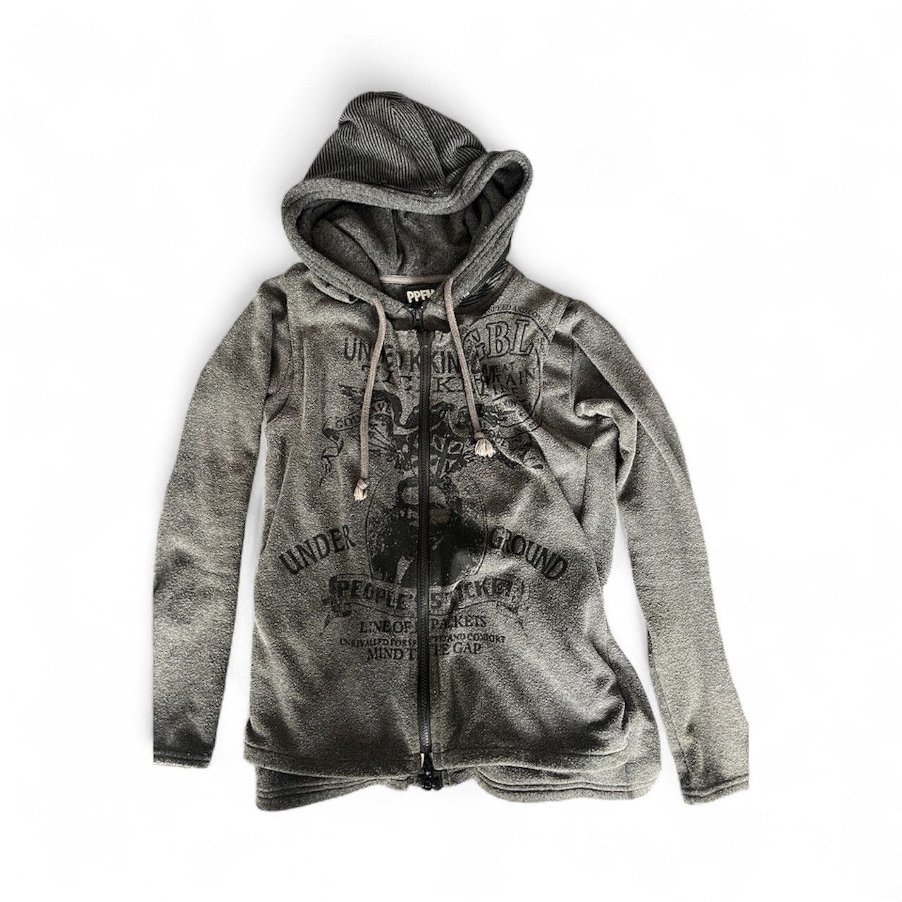 PPFM 2000s PPFM gimmick hoodie double hood & zip | Grailed