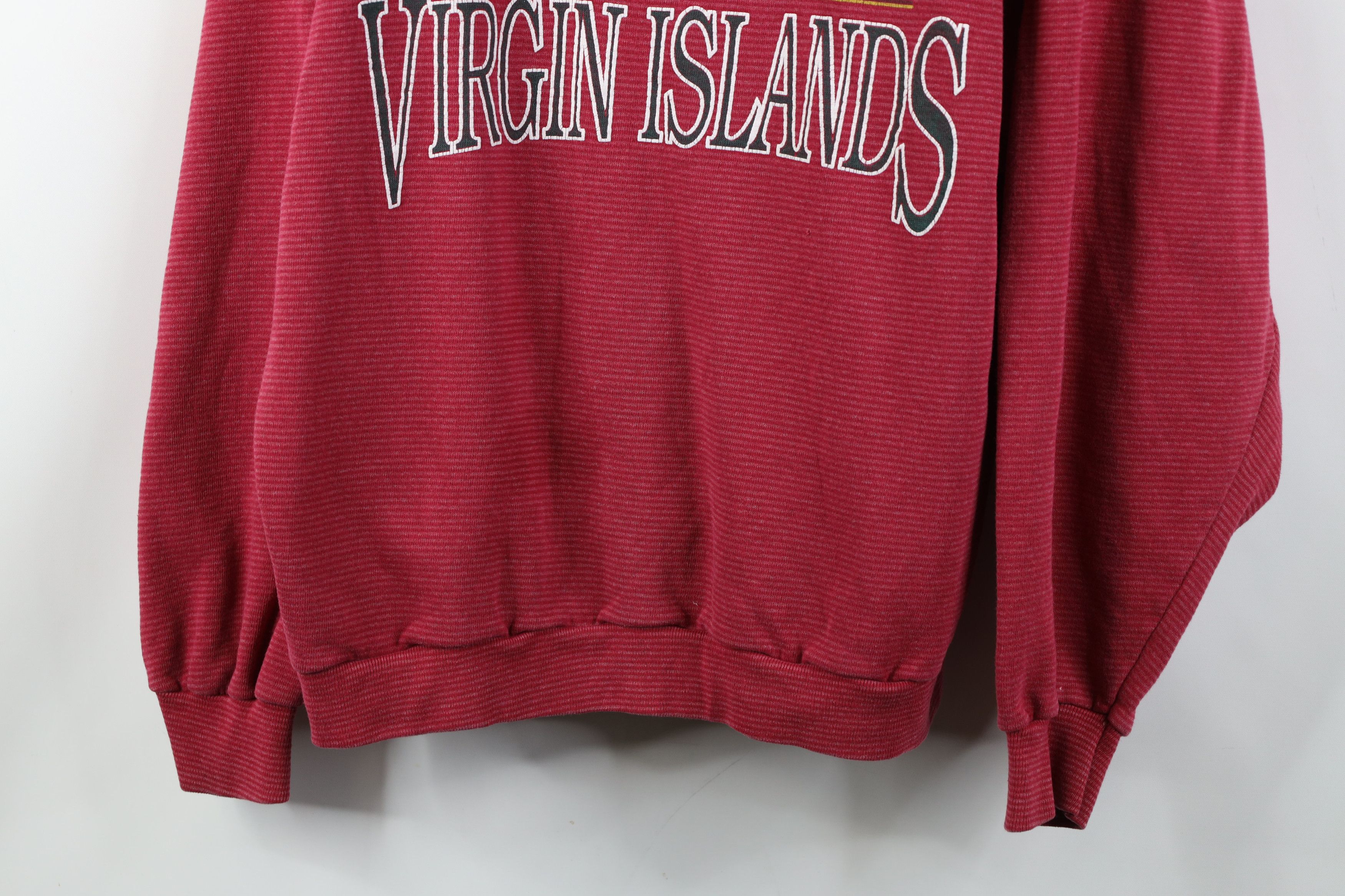 Vintage Vintage 90s Sailing St Thomas Virgin Islands Sweatshirt USA Size XXL / US 16-18 / IT 52-54 - 3 Thumbnail