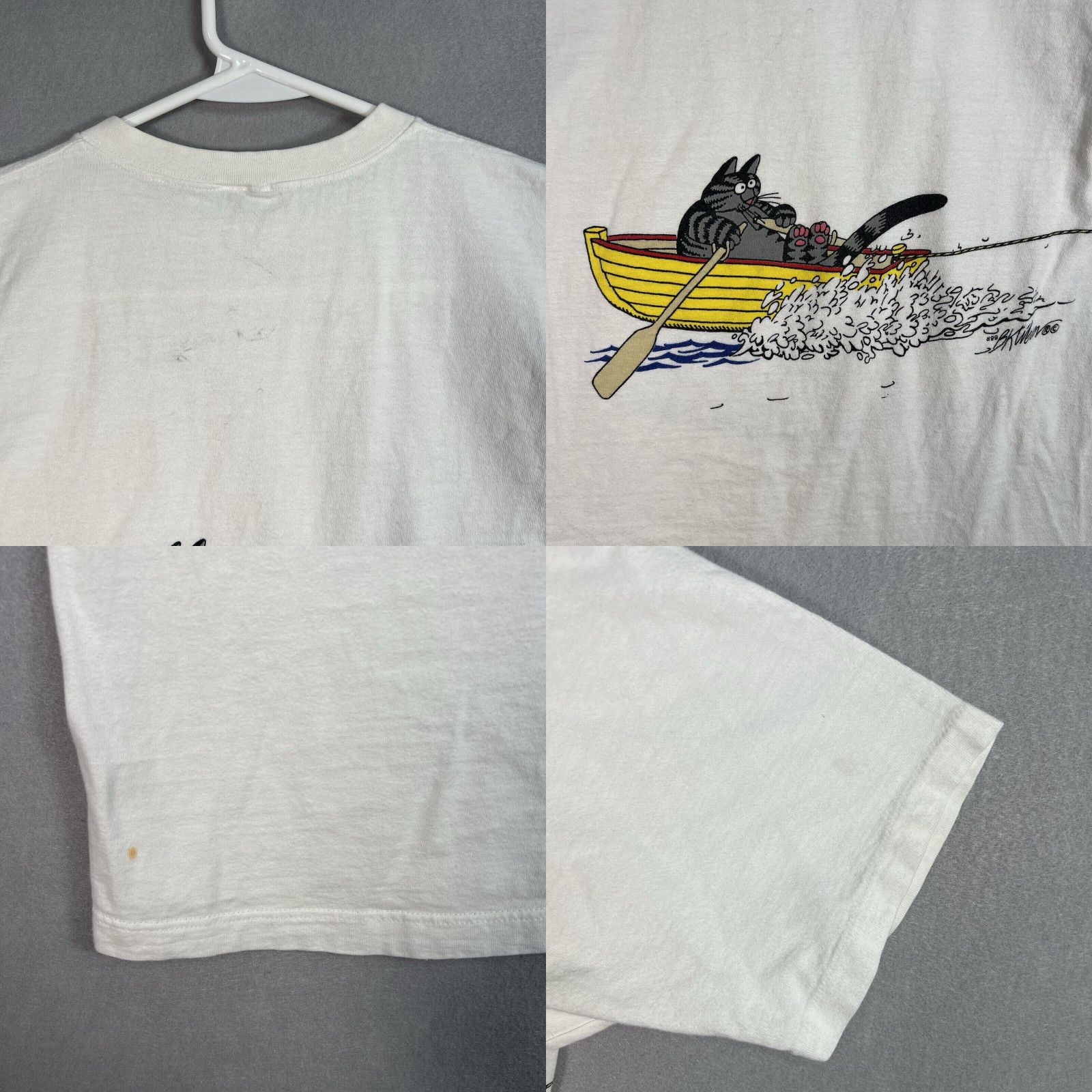 Crazy Shirts Vintage 80s Crazy Shirts Kliban Cat Water Ski
