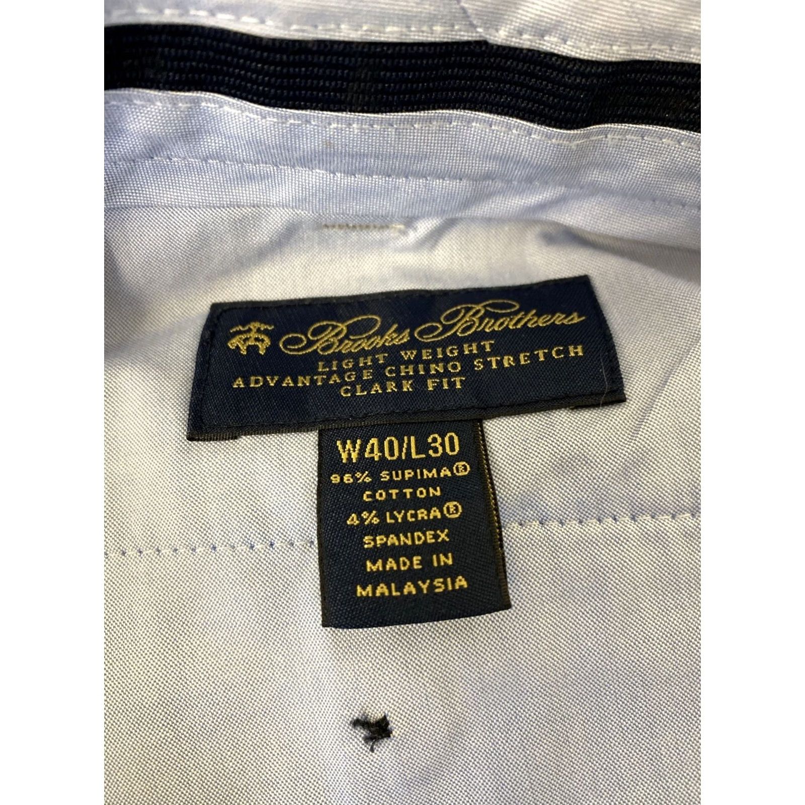 Brooks Brothers Brooks Brothers Chino Pants Men's 40x30 Light Gray Twill Clark Fit Advantage Chino Straight Leg Casual Shirt? Size US 40 / EU 56 - 3 Thumbnail