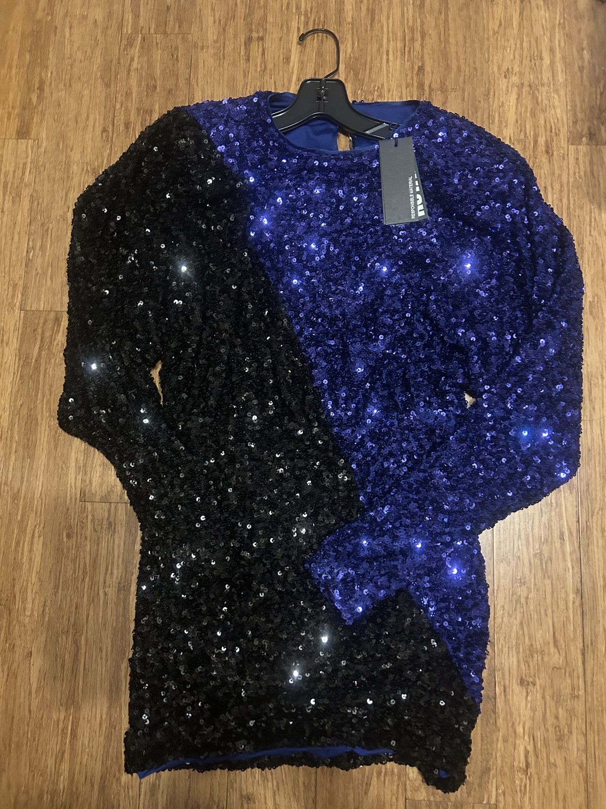 ROTATE ROTATE BIRGER CHRISTENSEN Sequined tulle mini wrap dress Size S / US 4 / IT 40 - 5 Thumbnail