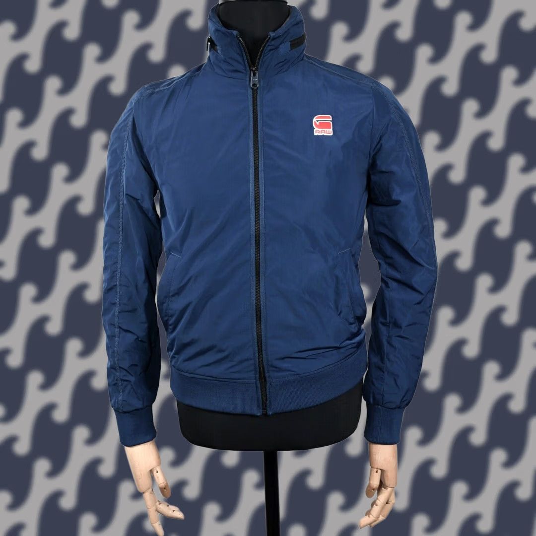G-Star G-Star Raw RCT Nostra Vest SW L/S Jacket S Men Blue Logo" Size US S / EU 44-46 / 1 - 1 Thumbnail