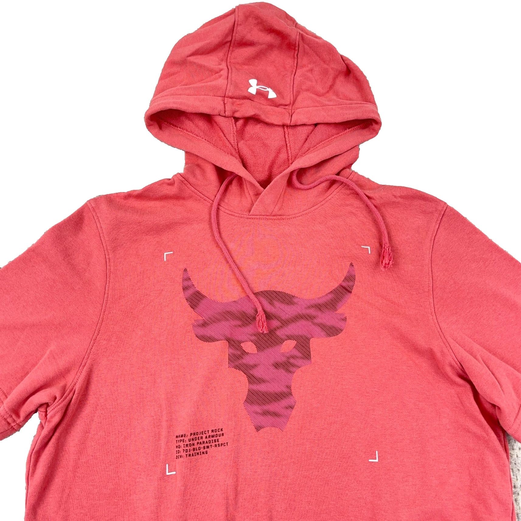 Under Armour Under Armour Project Rock Hoodie Men Medium Pink Short Sleeve Pullover Under Armour Project Rock Hoodie Men Medium Pink Short Sleeve Pullover Size US M / EU 48-50 / 2 - 2 Thumbnail