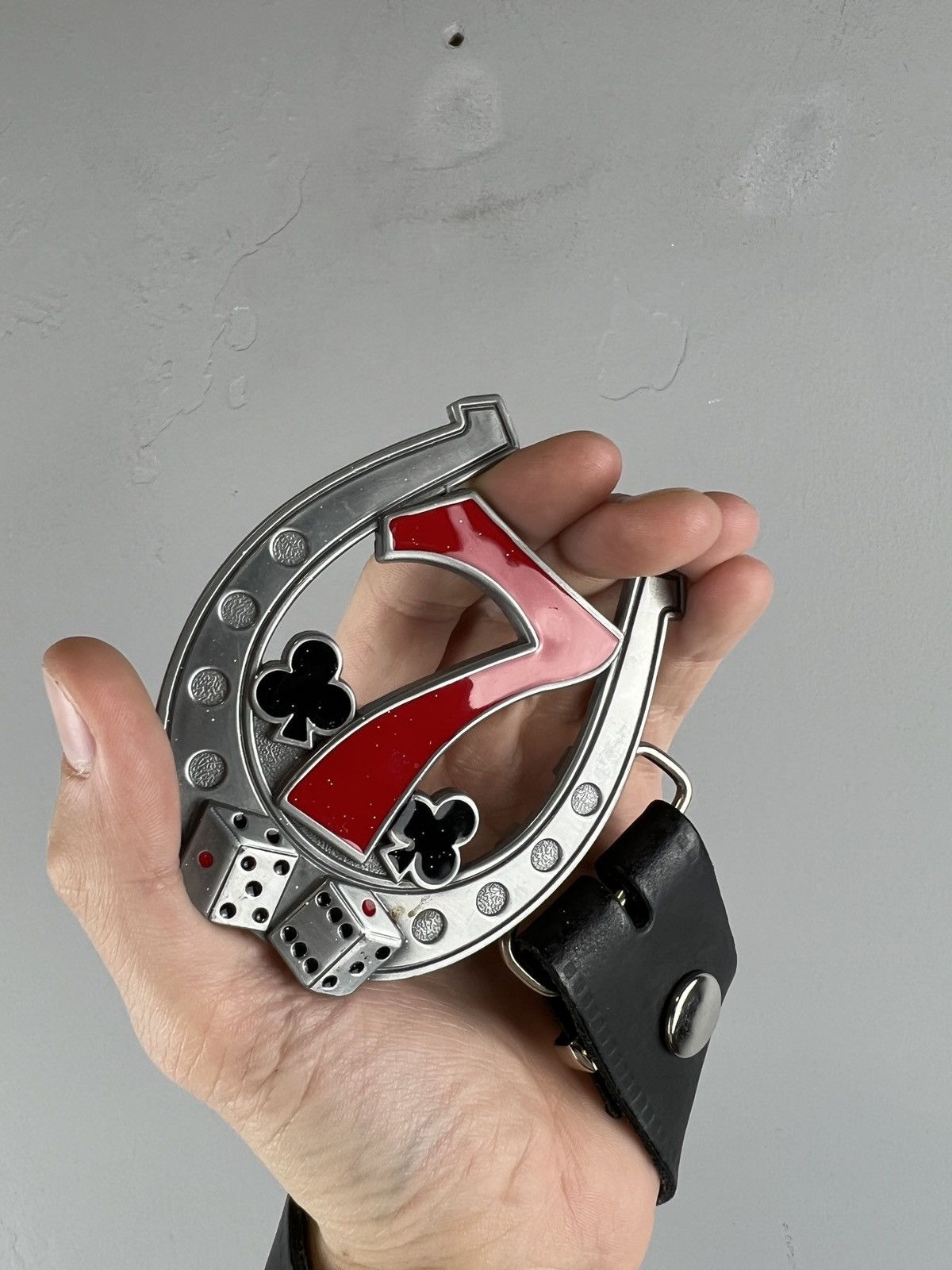 Japanese Brand × Vintage Vintage 90's Lucky 777 Japanese Belt Y2k Style AvantGarde Size ONE SIZE - 2 Thumbnail