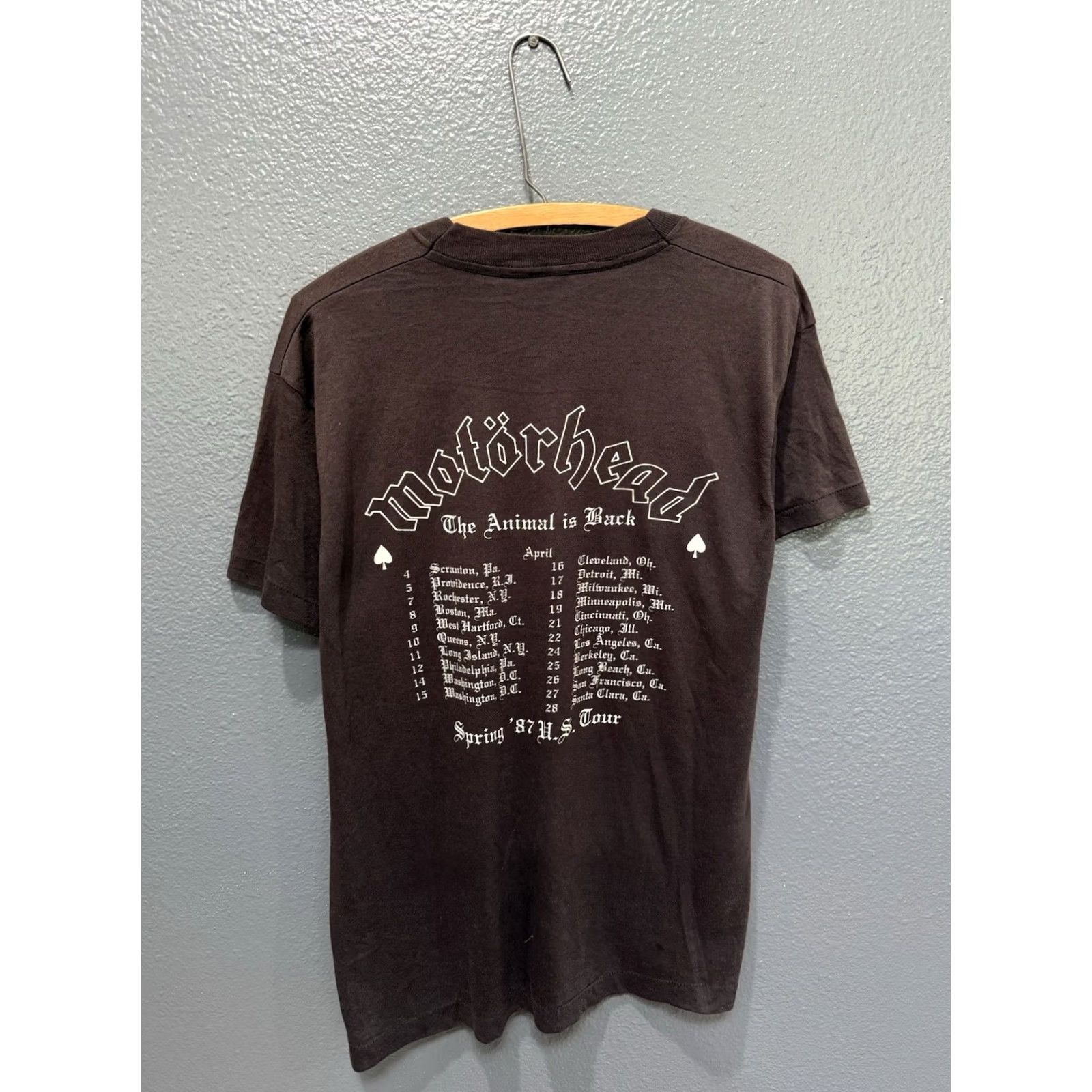 Vintage VINTAGE Motörhead Band Tee XL Black 1987 Deaf Forever The Animal Is Back Tour Mens Size US XL / EU 56 / 4 - 5 Thumbnail