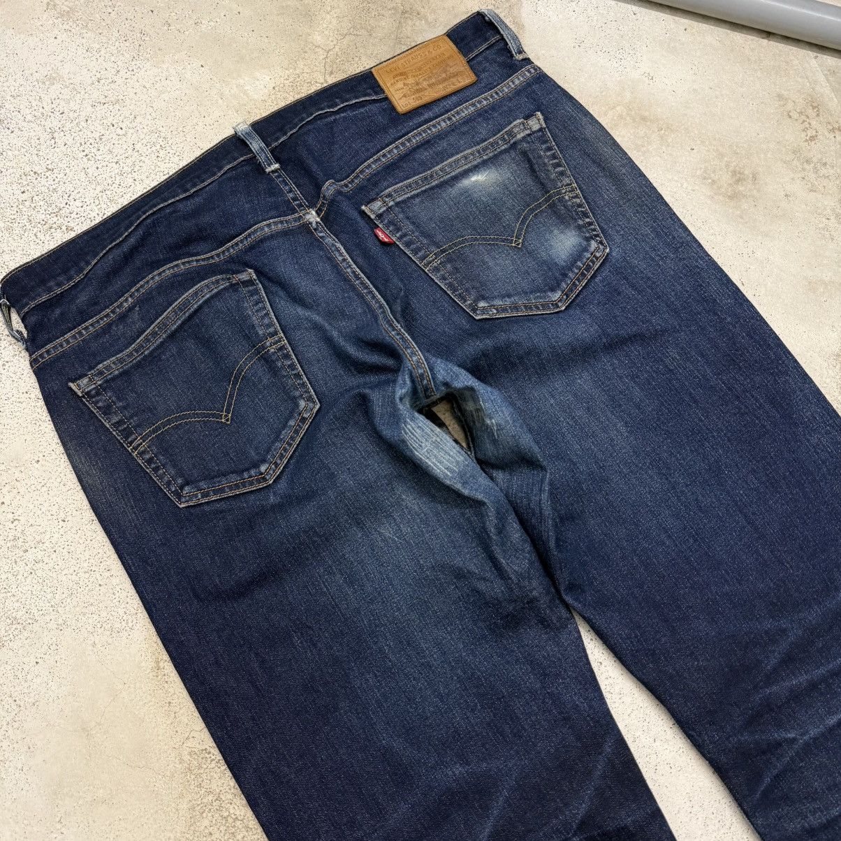 Levi's Levis 569 Big E Distressed Repaired Stretch Denim Pants Size US 35 - 10 Thumbnail
