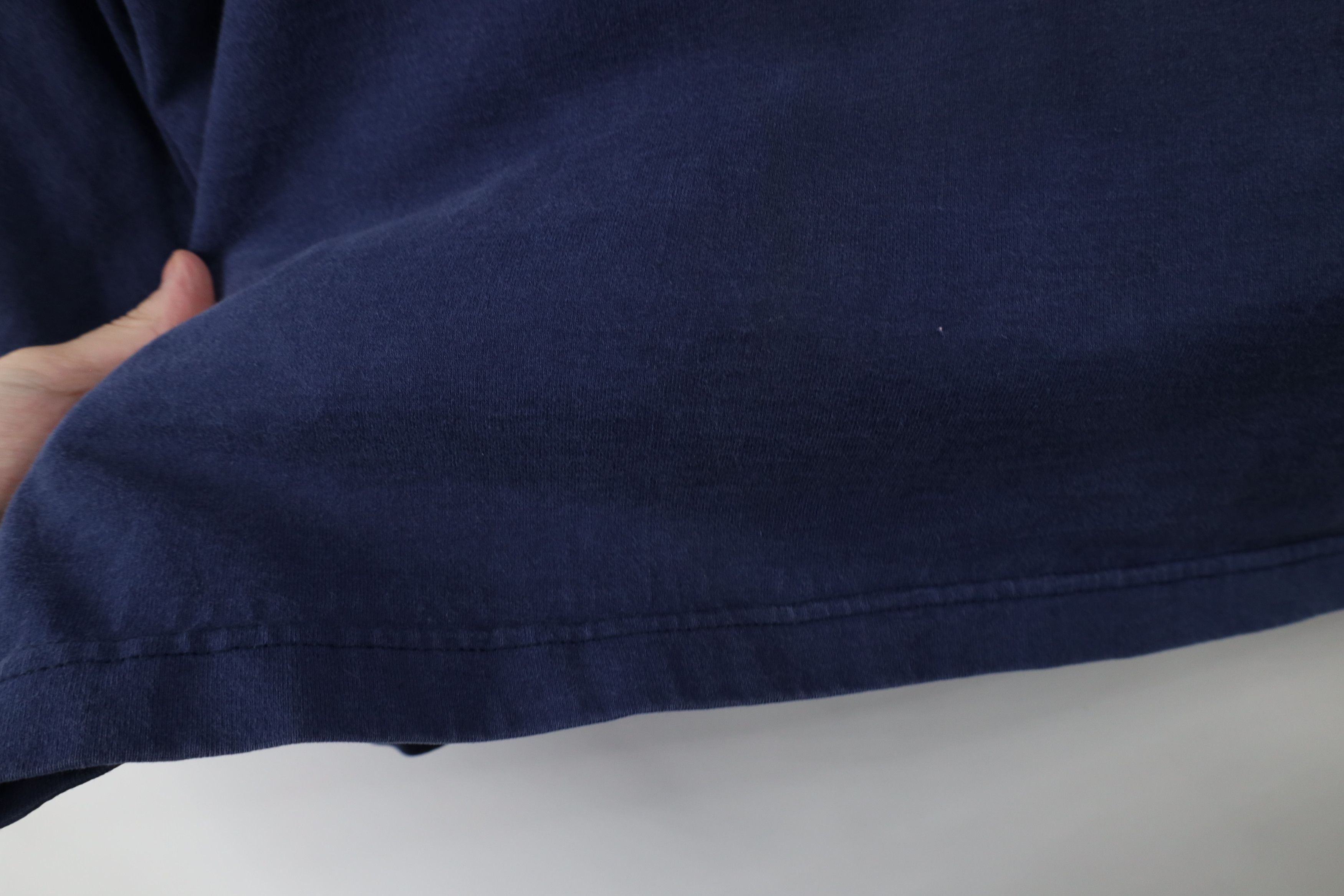 Vintage Vintage 90s Streetwear Florida Mock Neck T-Shirt Blue USA Size US XL / EU 56 / 4 - 6 Thumbnail