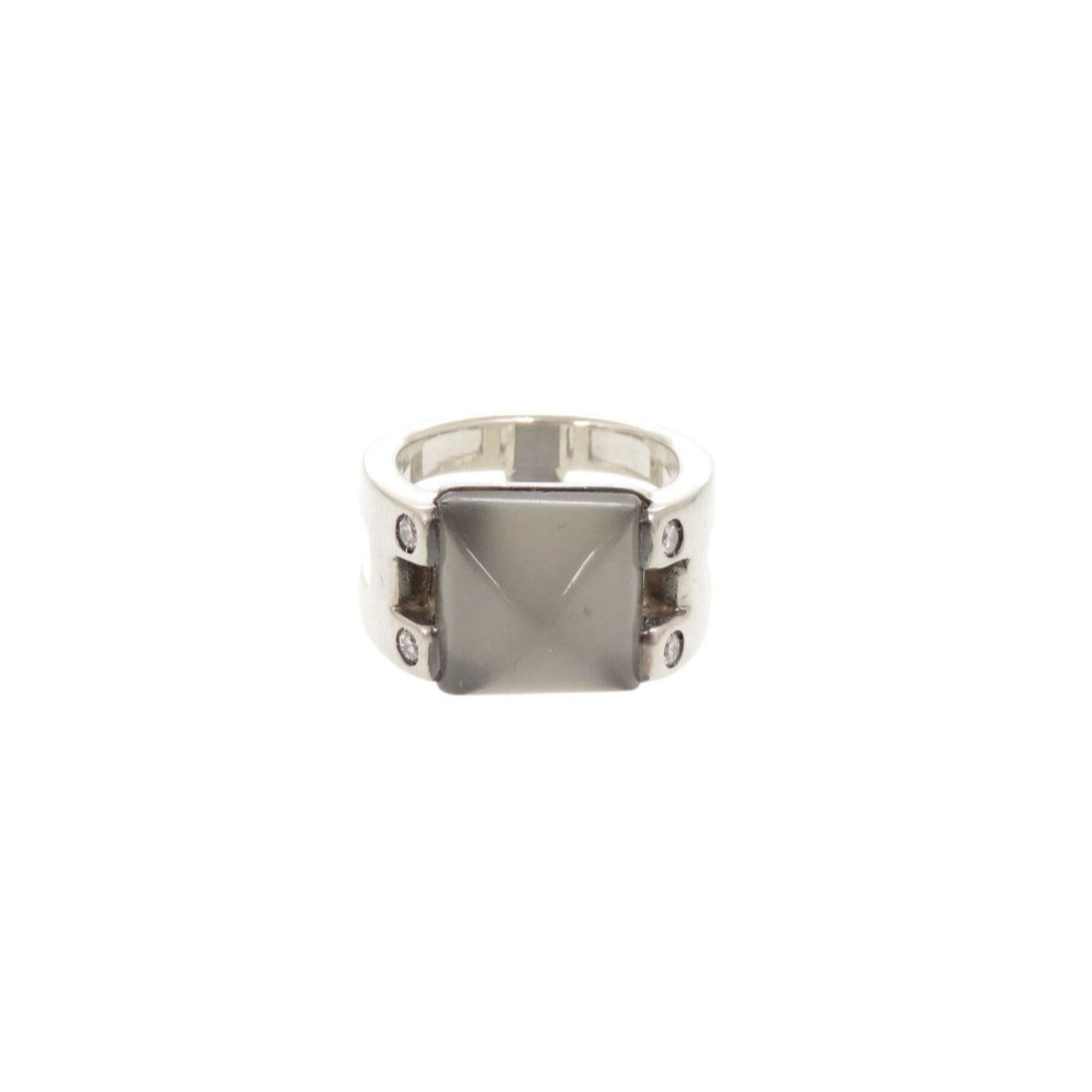 Hermes Hermes Vintage Medor #49 Sterling Silver 925 Moonstone Ring 1549HERMES Size ONE SIZE - 1 Thumbnail